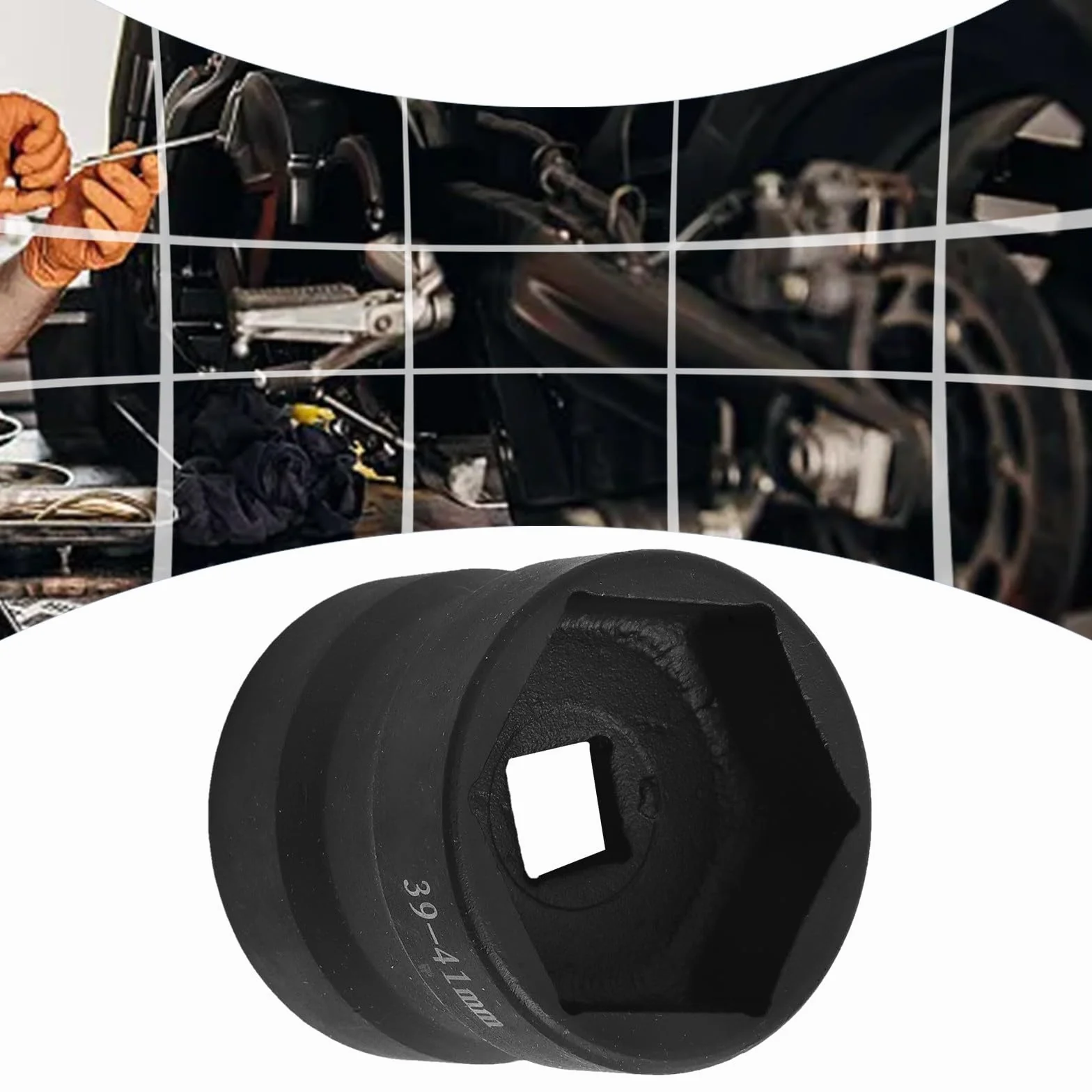Chiave a bussola a doppia testa GY6 39-41 mm acciaio al carbonio rimozione frizione moto