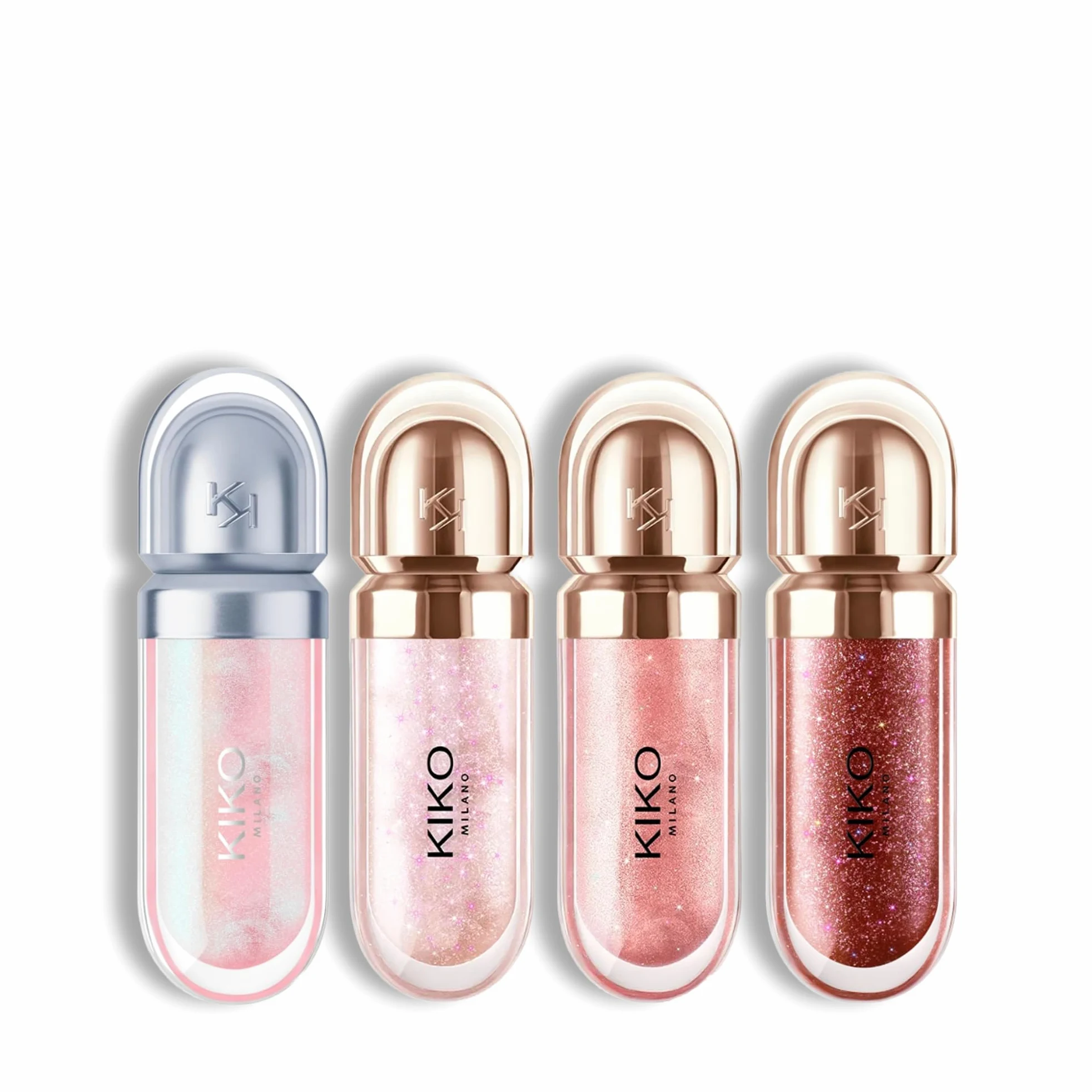 KIKO Milano Ultimate 3D Hydra Lipglosses | Shades 41, 43, 44 & 48 | 3D-Effect Moisturising Lip Gloss