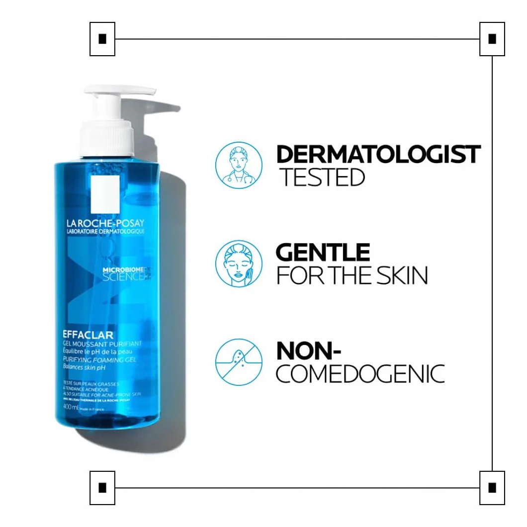 La Roche Posay Effaclar Gel Detergente Schiumogeno per Pelli a Tendenza Acneica Azione Purificante