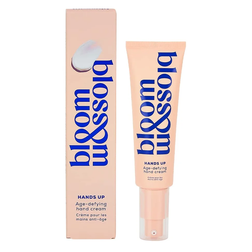 Bloom and Blossom Hands Up Crema mani anti-età, crema mani al burro di karitè per idratare e bloccare l'umidità, crema per le mani illuminante e ad assorbimento rapido con niacinamide, profumo di