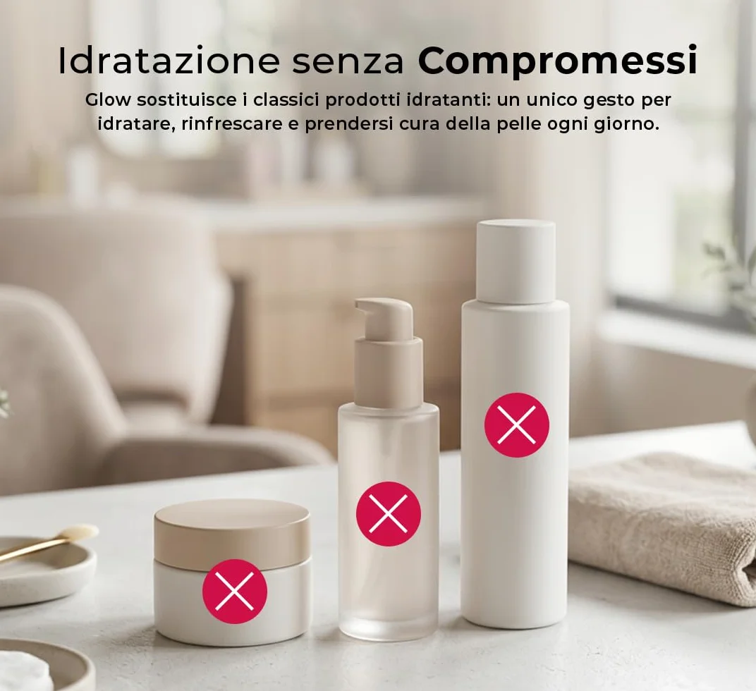 Benail | Glow Spray Idratante Mani e Unghie con Acido Ialuronico e Cheratina, crema mani antiage, Trattamento Cuticole Profumato, lentivo, idratante con Asciugatura Rapida, Made in Italy