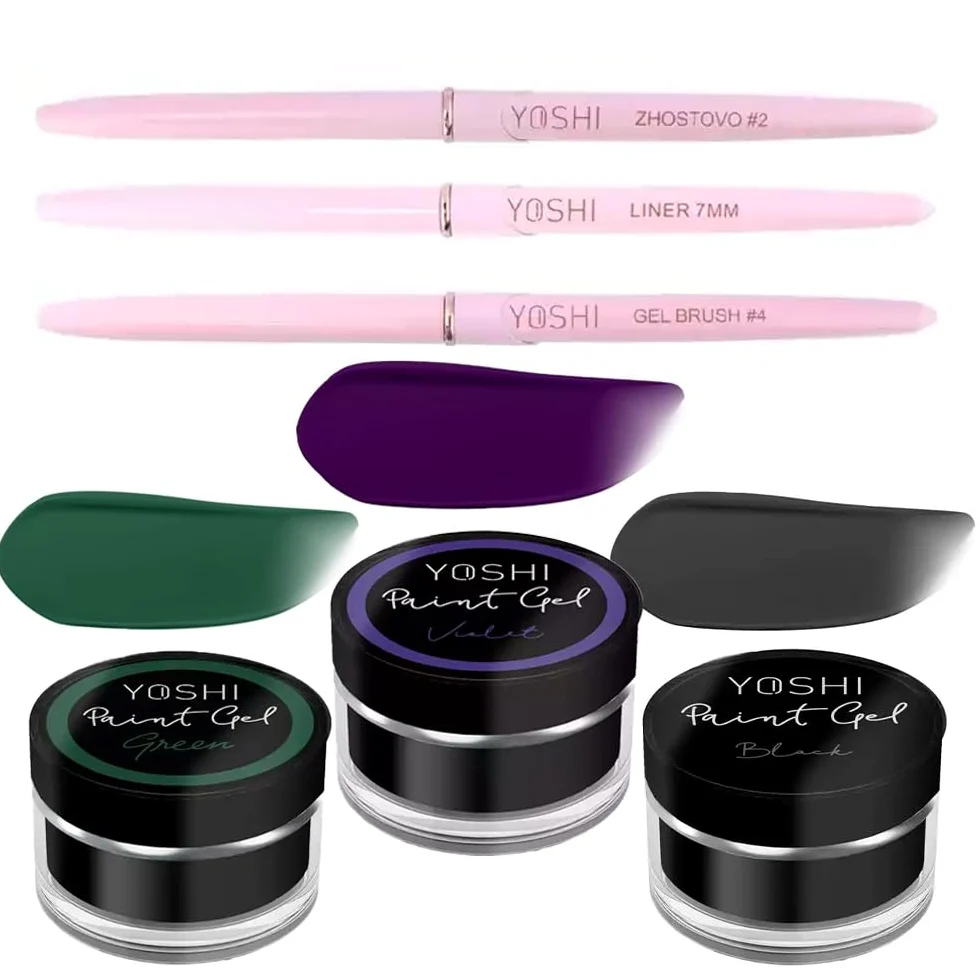 Kit professionale per la cura delle unghie: pennelli, strumenti per nail art e accessori - Set completo per unghie in gel e nail art