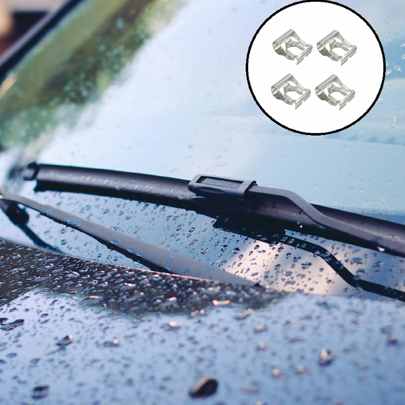 Kit Clip Riparazione Bracci Tergicristallo 4 Pezzi per Auto