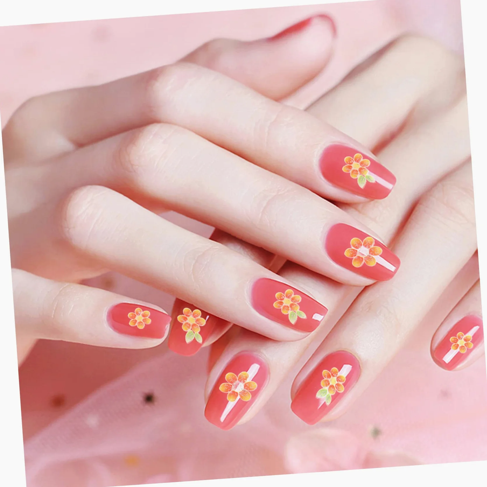 5 Set Set Adesivo Per Manicure Adesivi Per Unghie Fiori Unghia Uv Arte Adesivi Unghie Sticker Unghie Adesivi Per Fiori Per Unghie Ciondoli Per Unghie Etichetta 30 Fogli*5