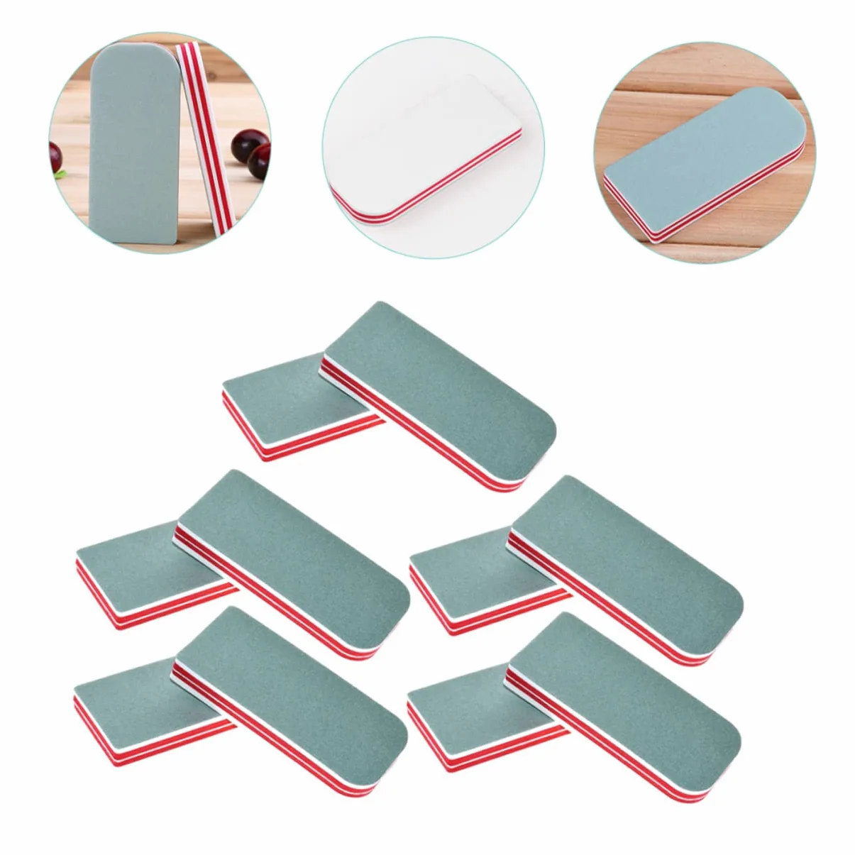 Healeved 40pezzi Limatura Per Unghie Per Manicure e Pedicure Limette Per Unghie Per Nail Rifinitura