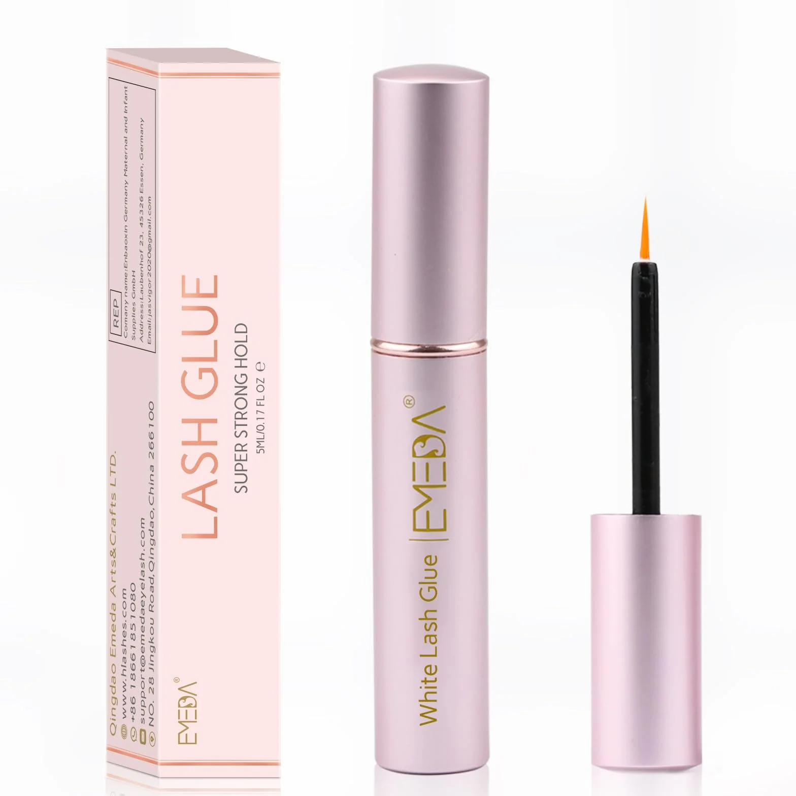 EMEDA Colla per Ciglia Finte Trasparente 5ml 0.17oz Asciugatura Rapida