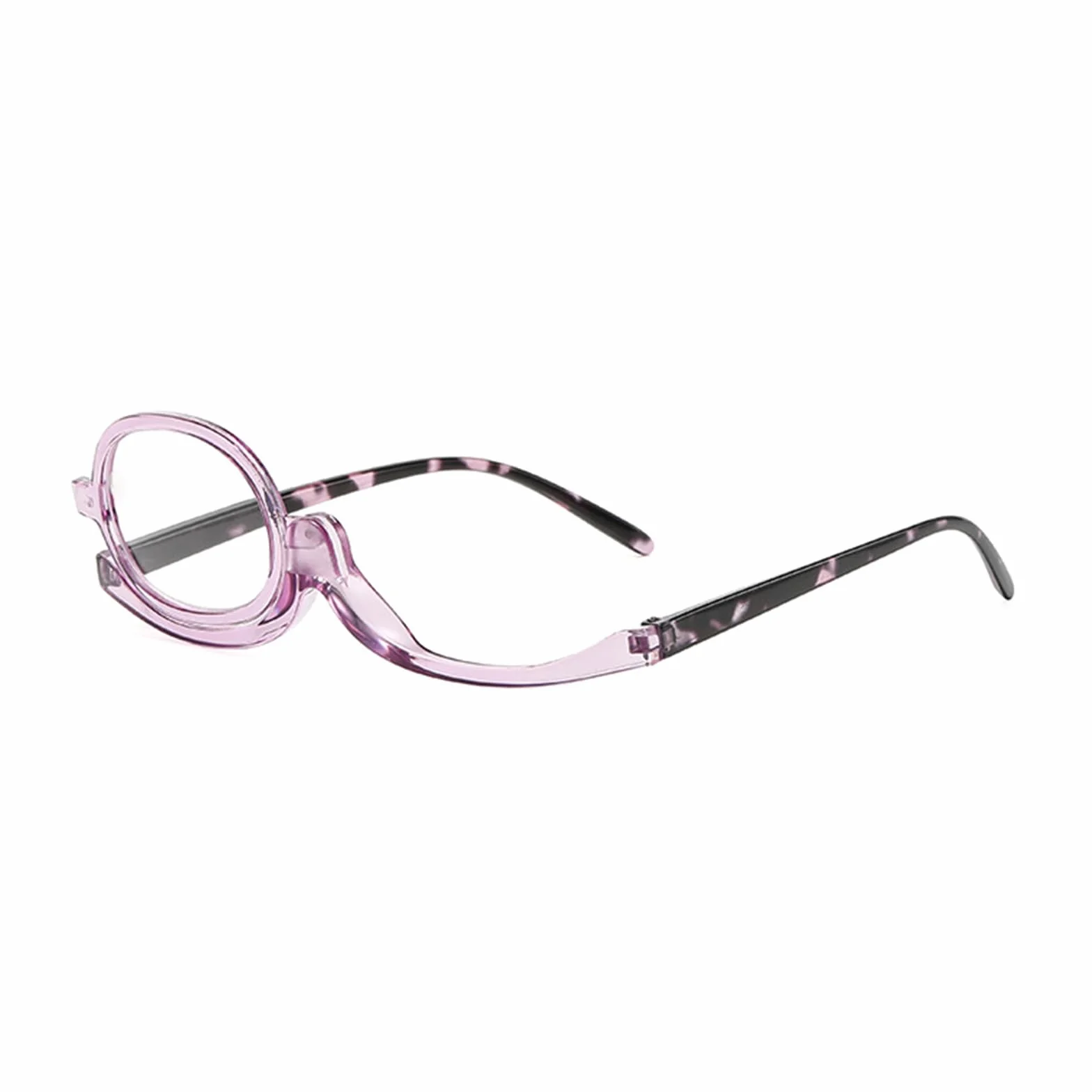 Occhiale Monolente per il Trucco Occhiali da Trucco Rotanti e Pieghevoli con Lente Reversibile +2.50 Donna