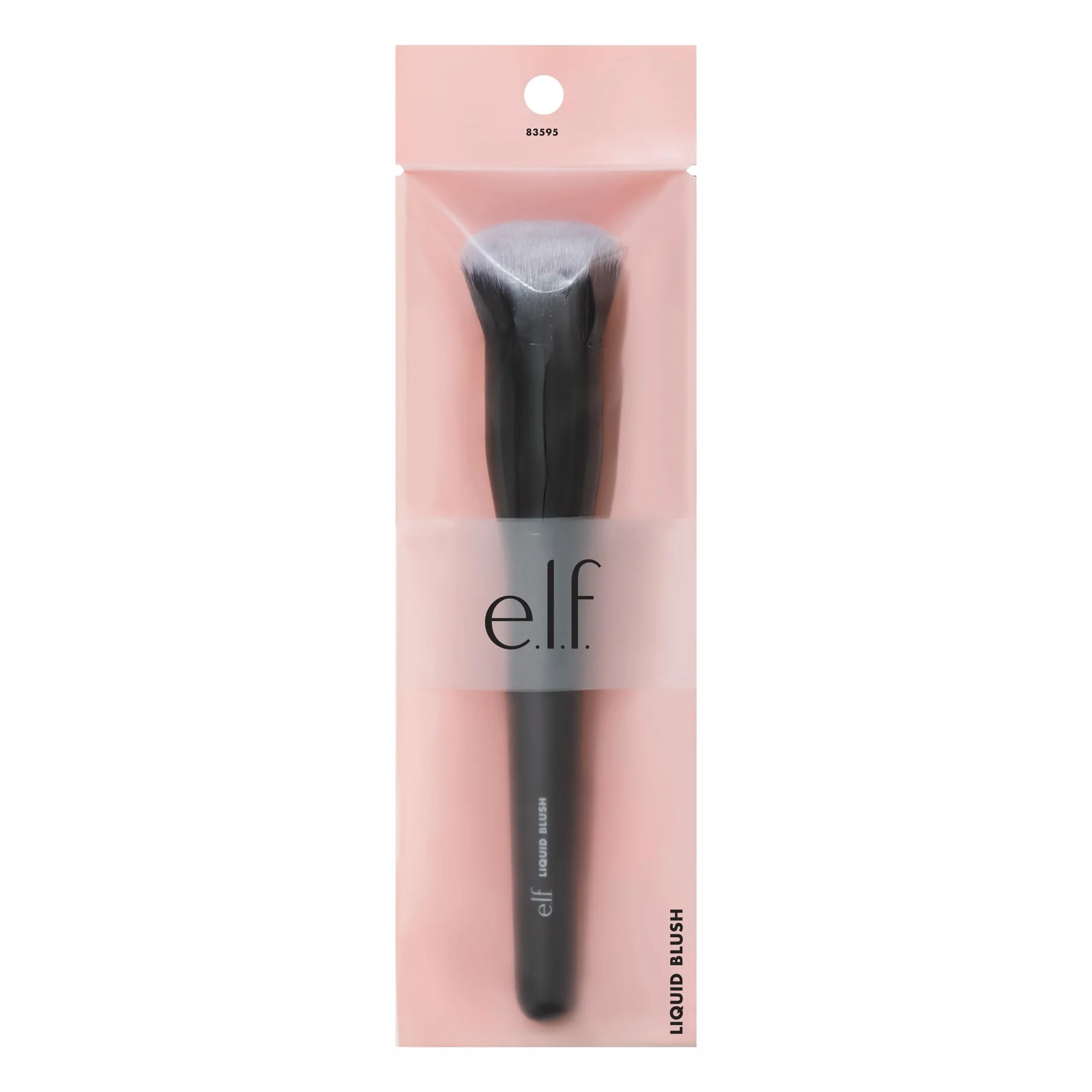 e.l.f. Camo Liquid Blush Brush, pennello da blush ad angolo, ideale per applicare e sfumare i colori sulle guance, setole dense e morbide, prodotto vegano e non testato sugli animali