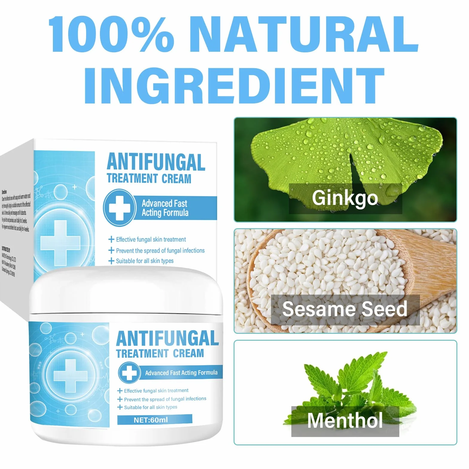 Crema Piedi, Trattamento Idratante ed Emolliente per Piedi Secchi, Formula con Estratti Vegetali per Talloni Screpolati, Lozione Nutriente Intensiva Contro Odori, Cura Quotidiana della Pelle, 60g
