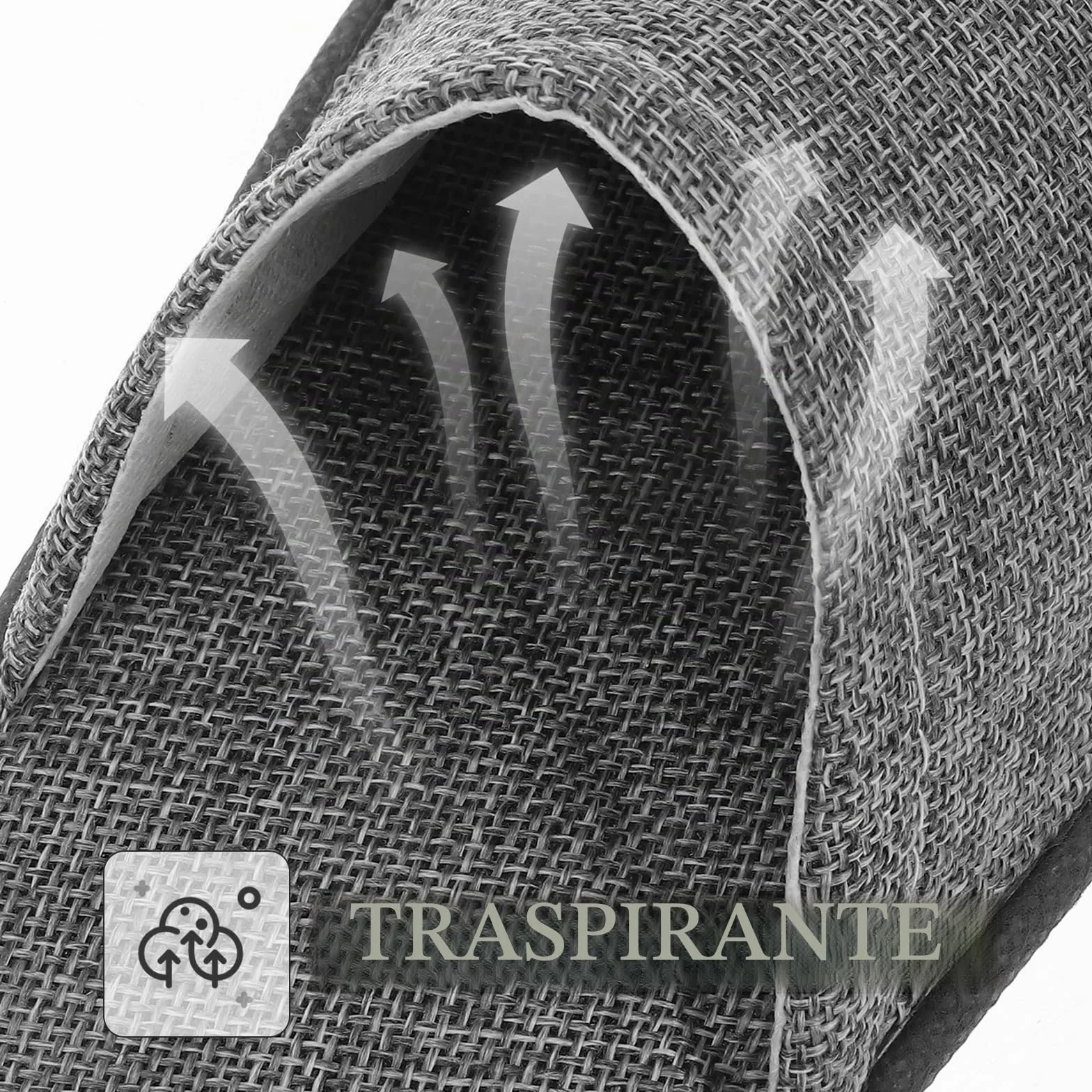 Pantofole usa e getta per hotel Healifty 20 pezzi grigio
