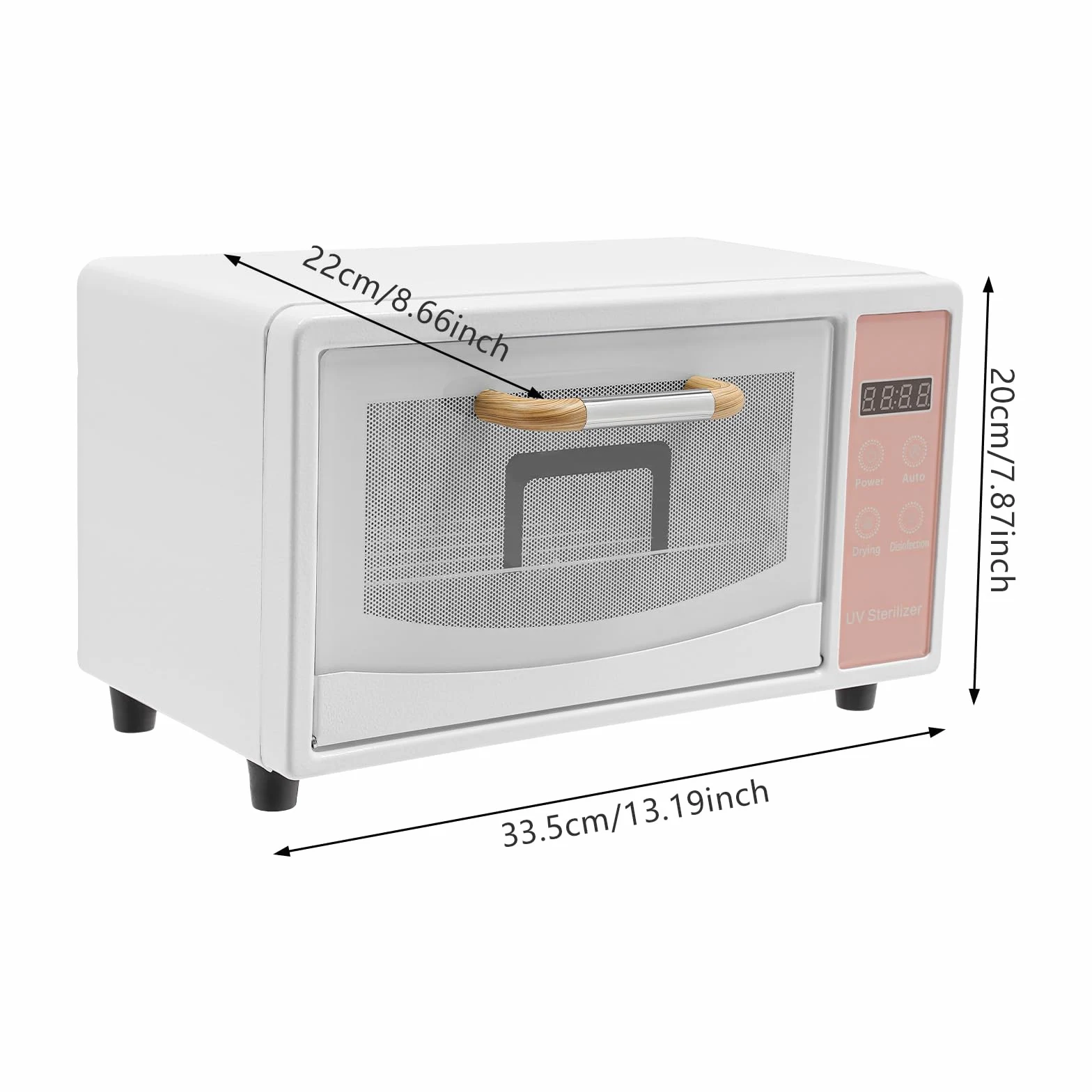 Sterilizzatore multifunzione, sterilizzatore ad aria calda UV disinfettante, sterilizzatore per strumenti con funzione di essiccazione per strumenti per unghie, strumenti cosmetici, strumenti da