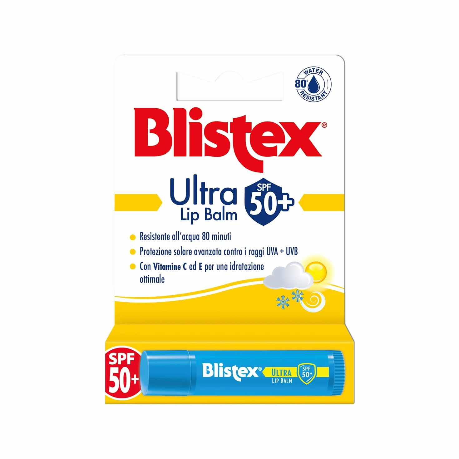 Blistex Ultra Lip Balm SPF 50+ UVA/UVB Protezione Solare Labbra 4.25 g