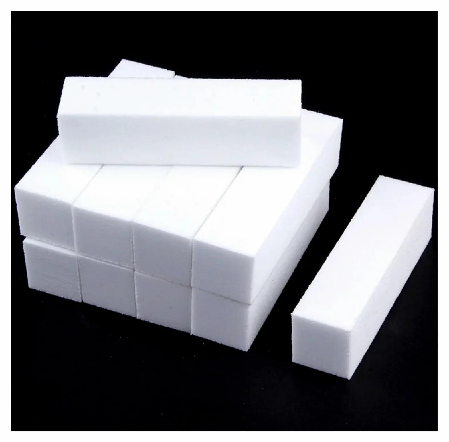 10/20/50 pezzi professionali for unghie, lime for unghie, lucidatrici, blocchi for manicure e pedicure, spugne for lucidatura, strumenti for nail art(20pcs White)