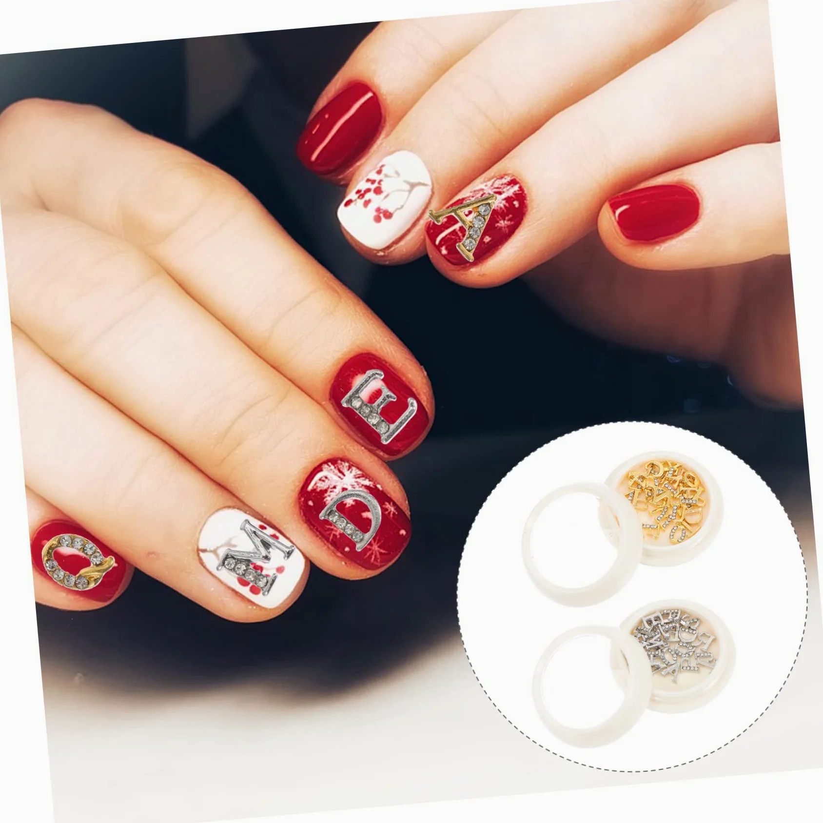 2 Set Charm Per Unghie Con Decorazioni Per Nail Art E Accessori Creativi Per Manicure E Crafting 2 Scatole*2