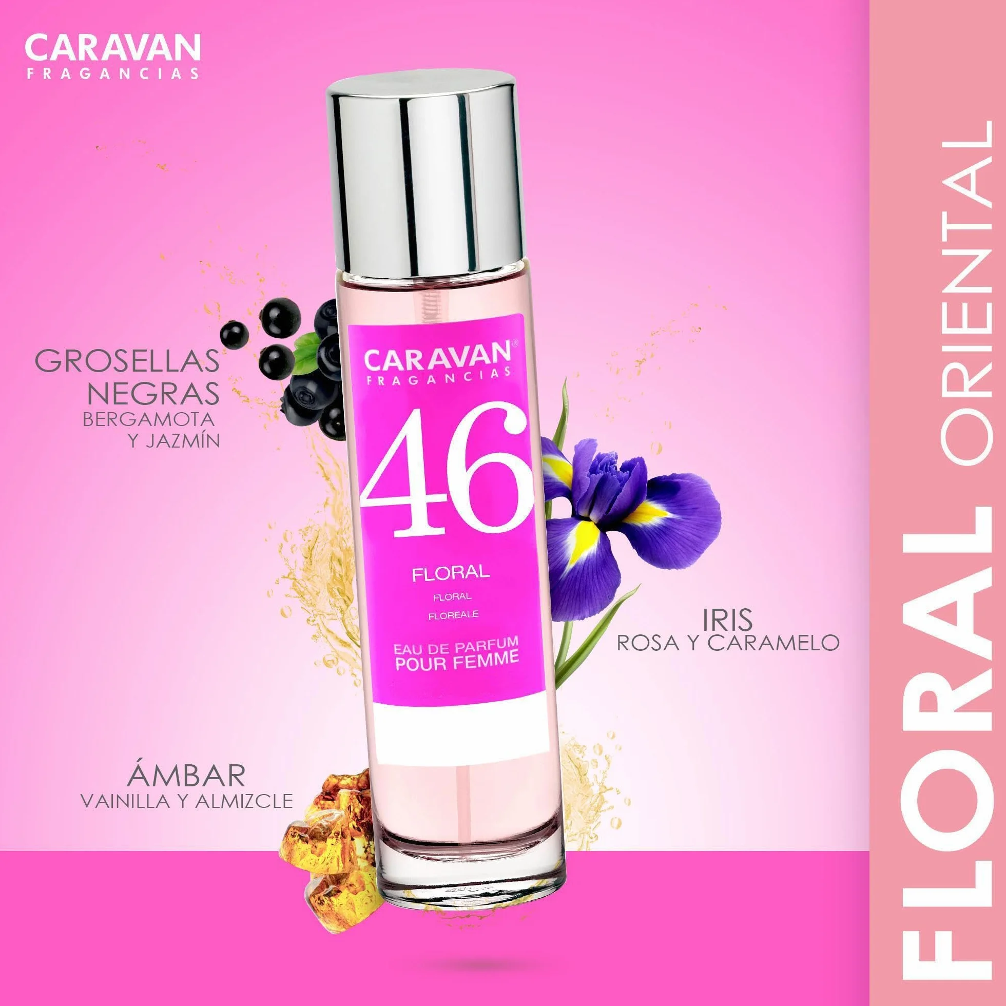CARAVAN FRAGANCIAS Profumo da donna n. 47 da 150 ml + set di 10 flaconcini di fragranze femminili diverse da Caravan per scoprire nuovi aromi