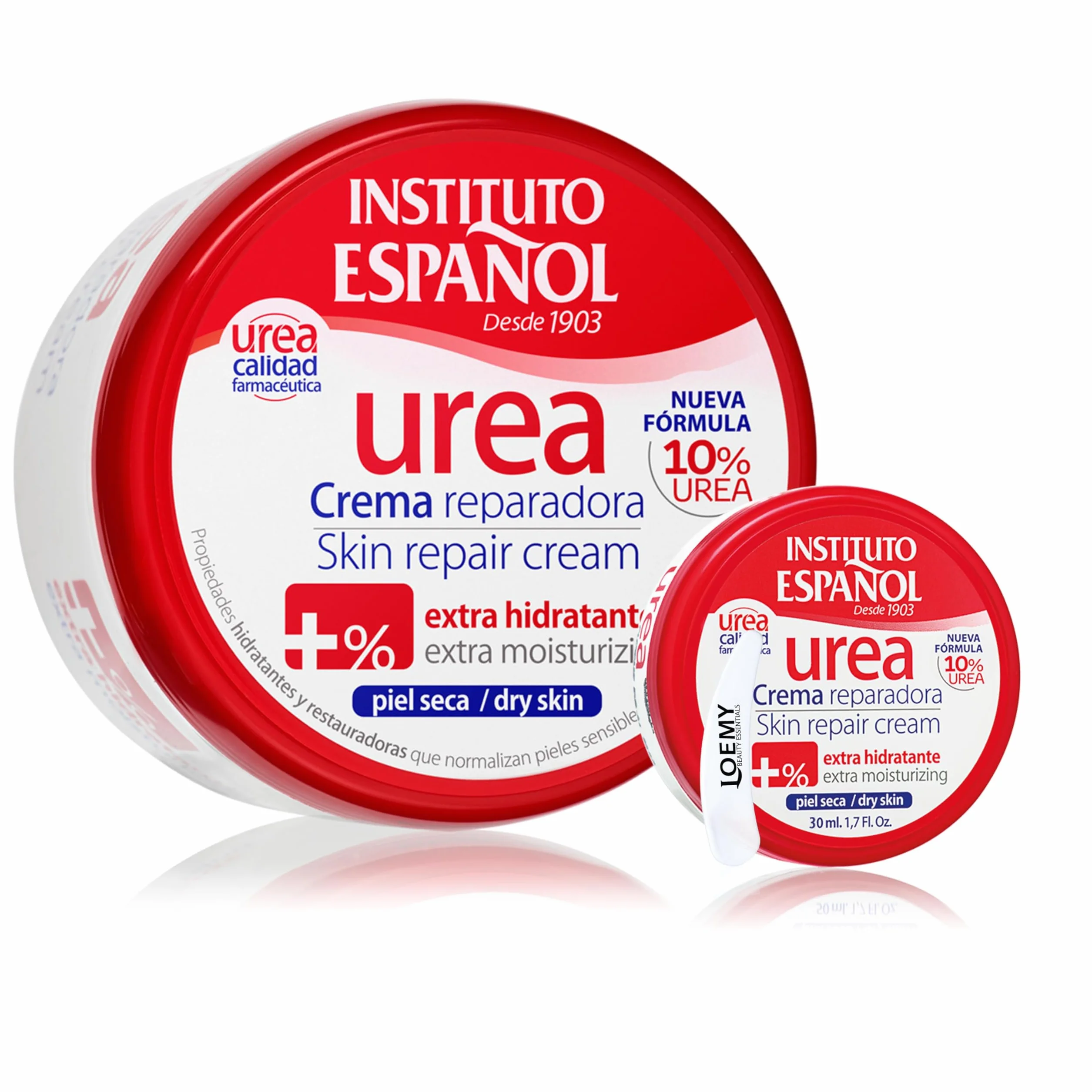 Instituto Español Crema Corpo Idratante per Pelle Secca e Screpolata, Crema Mani, Piedi, Rigenerante per Pelle Ruvidità, Tattamento Quotidiano con Alto Contenuto di Urea, Set Viaggio 430ml