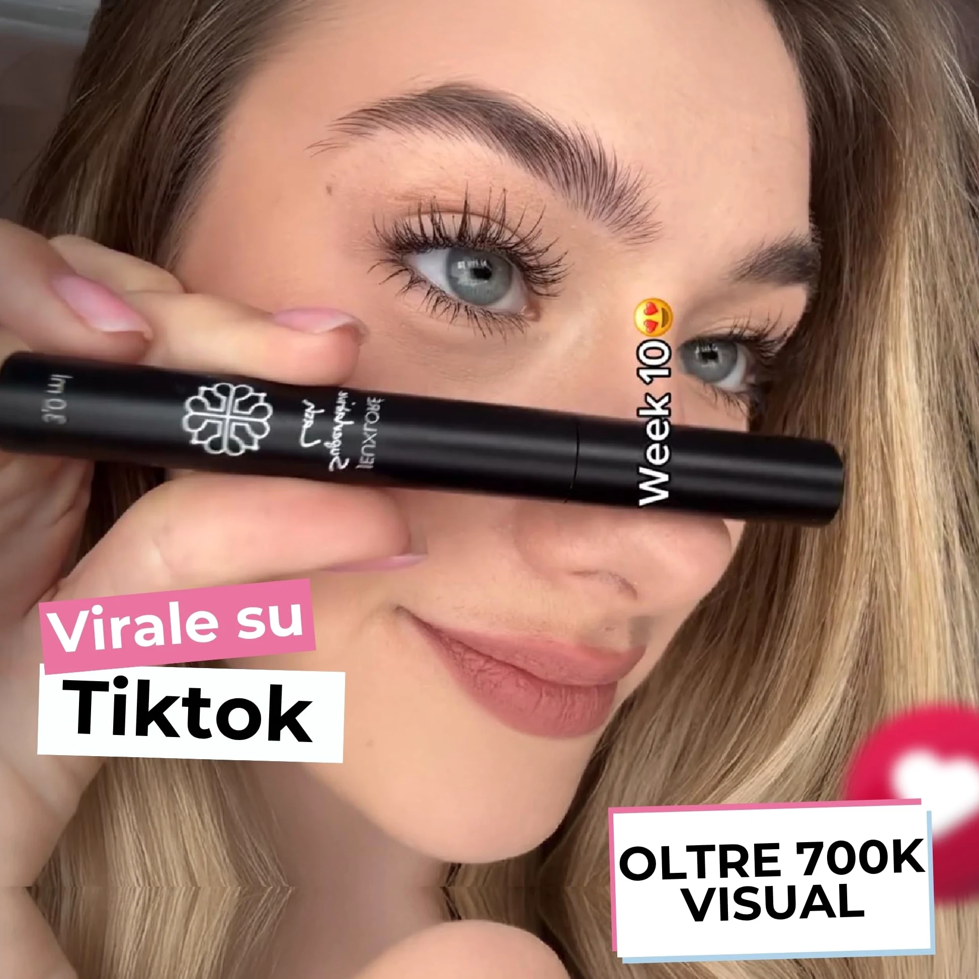 JEUXLORÉ Siero per Ciglia e Sopracciglia – Rinforzante Naturale Crescita Rapida – Ciglia Lunghe e Folte in 4 Settimane – Siero Ciglia Naturale e Nutriente 3ml – Formula Olio di Ricino Biologico
