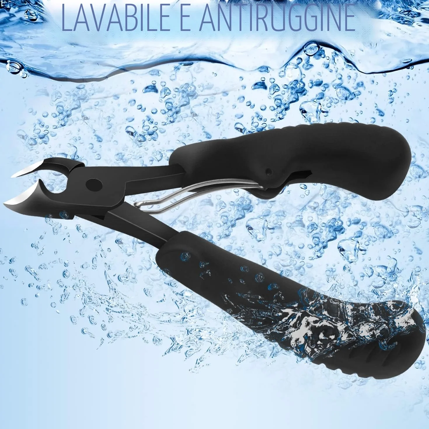 Tagliaunghie professionali in acciaio inox per unghie spesse e incarnite pedicure