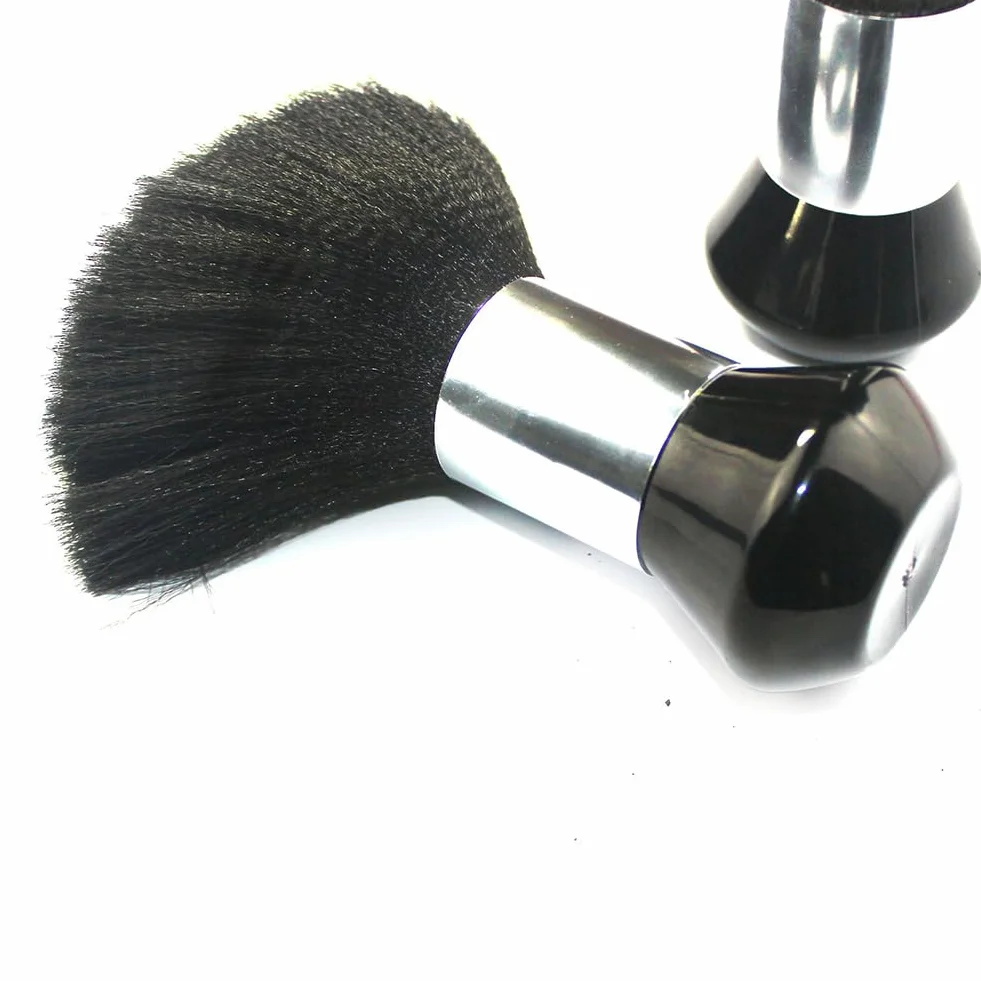 Morbida spazzola nera grande per barbiere Spazzola per spolverare il collo, Barbiere capelli pulizia spazzola Salon Taglio di capelli parrucchiere styling strumenti di trucco