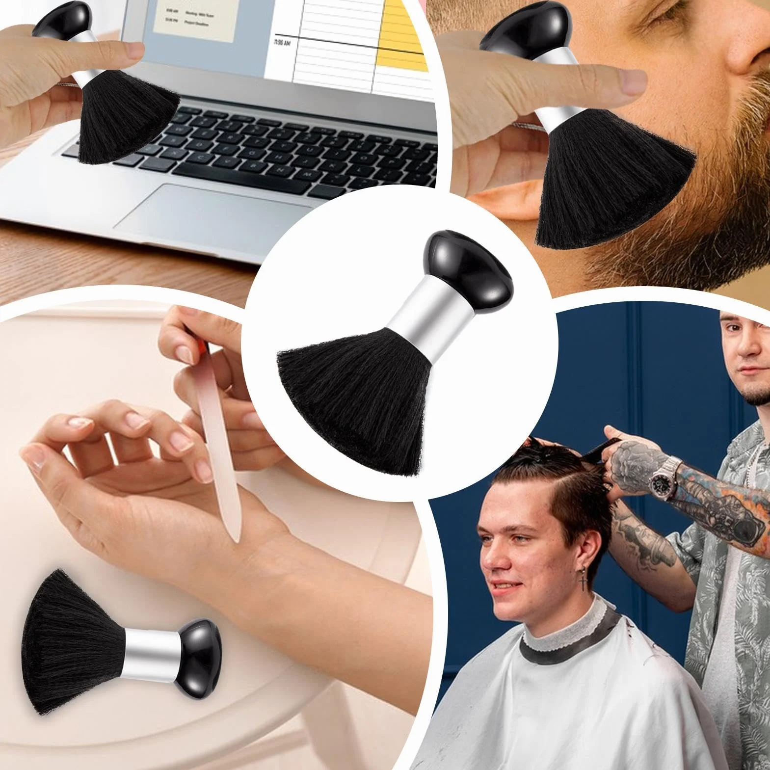 BARBER FACE PULIZIONE DI CUSCHIO CAPILE - Duster Del Collo A Pennello Da Barbiere | Duster Collo Che Taglia I Capelli | Pespa Per Il Collo Del Taglio Del Taglio Dei Capelli | Pennello Per La Depilazio