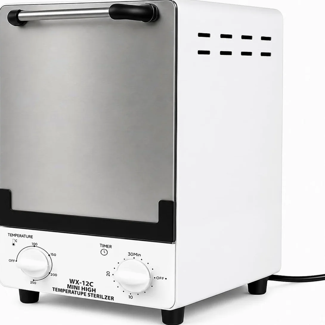 Sterilizzatore per autoclave a infrarossi, 12 l, con controllo del tempo e della temperatura regolabili, sterilizzatore a vapore ad alta temperatura per unghie, strumenti di bellezza, saloni di