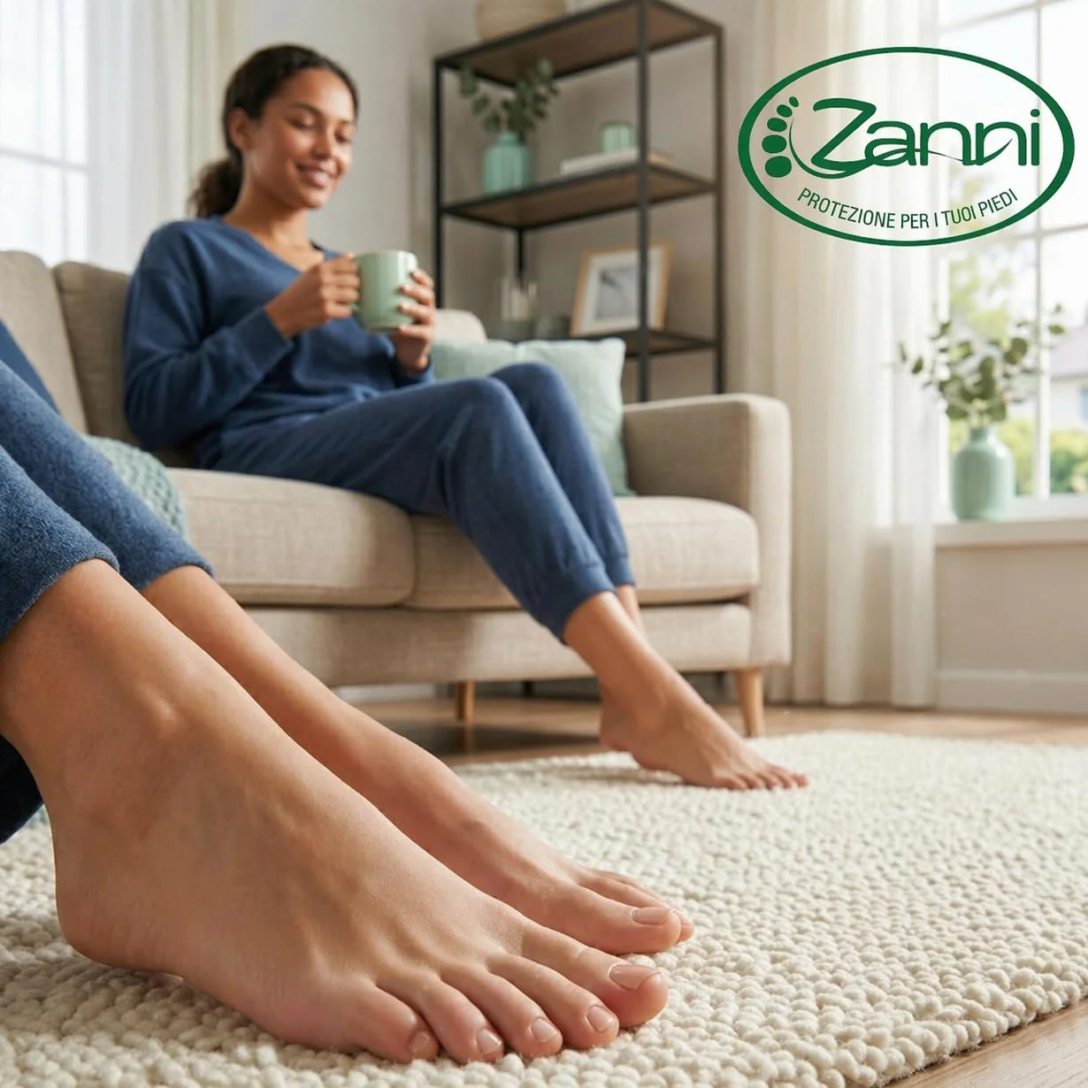 Zanni Sali Podalici, Sali per Pediluvio Rinfrescante e Tonificante con Mentolo, Timo ed Eucalipto, Sali da Bagno a Effetto Deodorante Piedi Stanchi, Sollievo e Riduzione Gonfiore, 100 g, Made in Italy