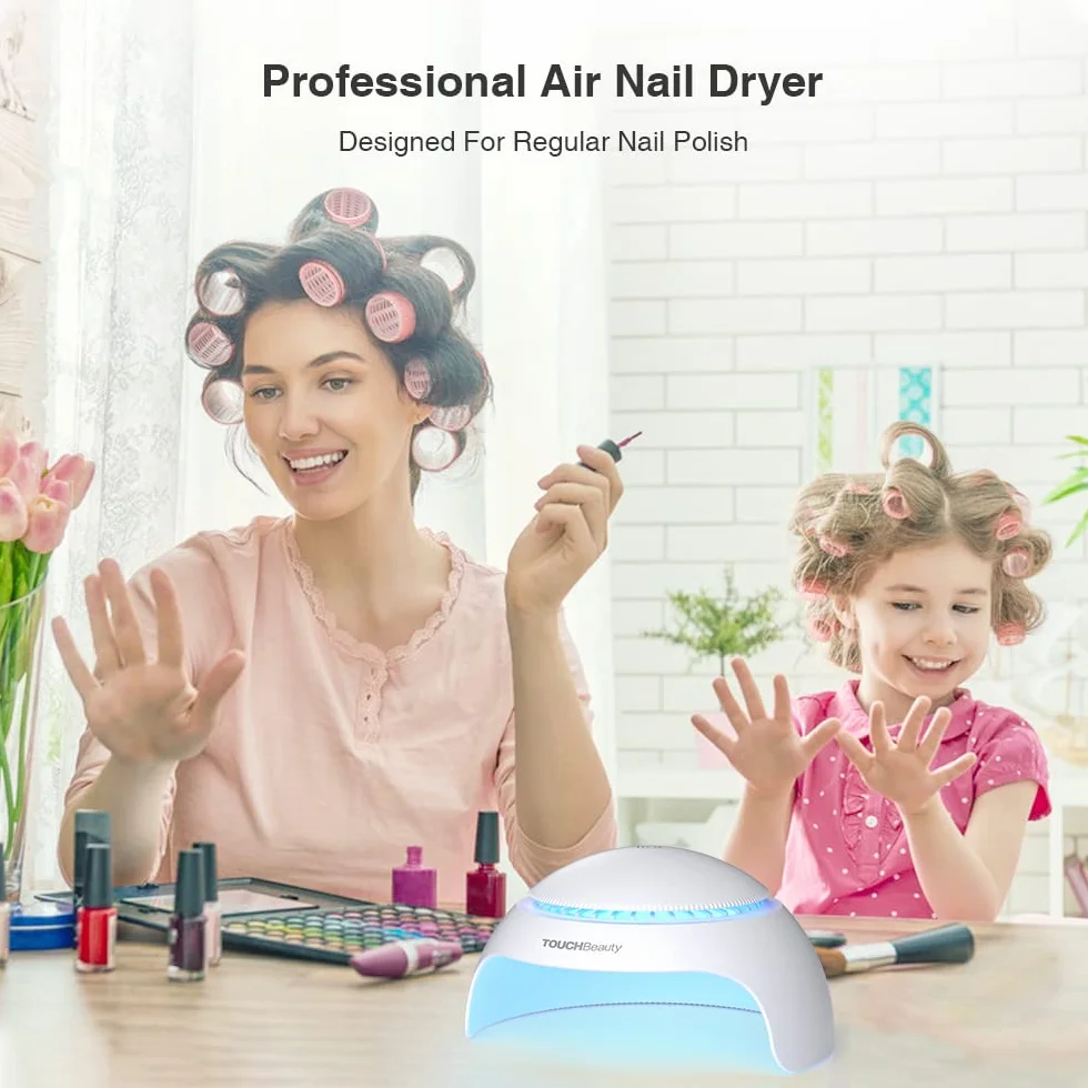 TOUCHBeauty Asciugatore per unghie per bambini, lampada per unghie a LED per smalto normale con aria, strumento per manicure per smalto normale - perfetto per i bambini AG-2130EU