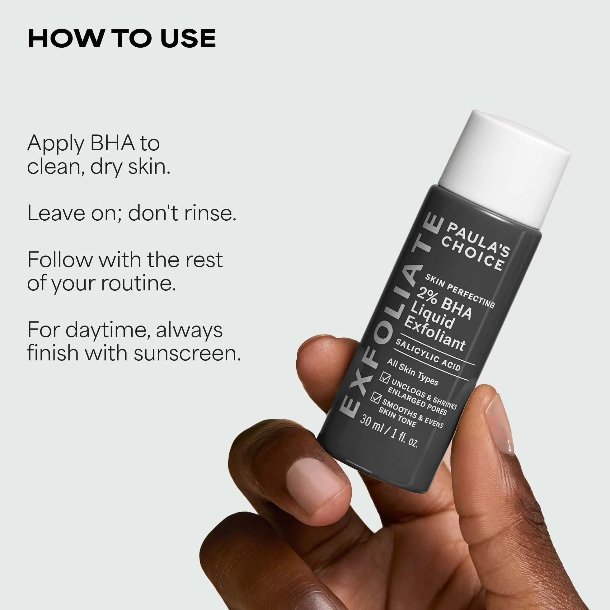 Paula's Choice SKIN PERFECTING 2% BHA Esfoliante Liquido - Peeling Viso con Acido Salicilico - Combatte Imperfezioni, Punti Neri & Brufoli - Ridurre i Pori - Pelli Miste o Grasse - 30 ml
