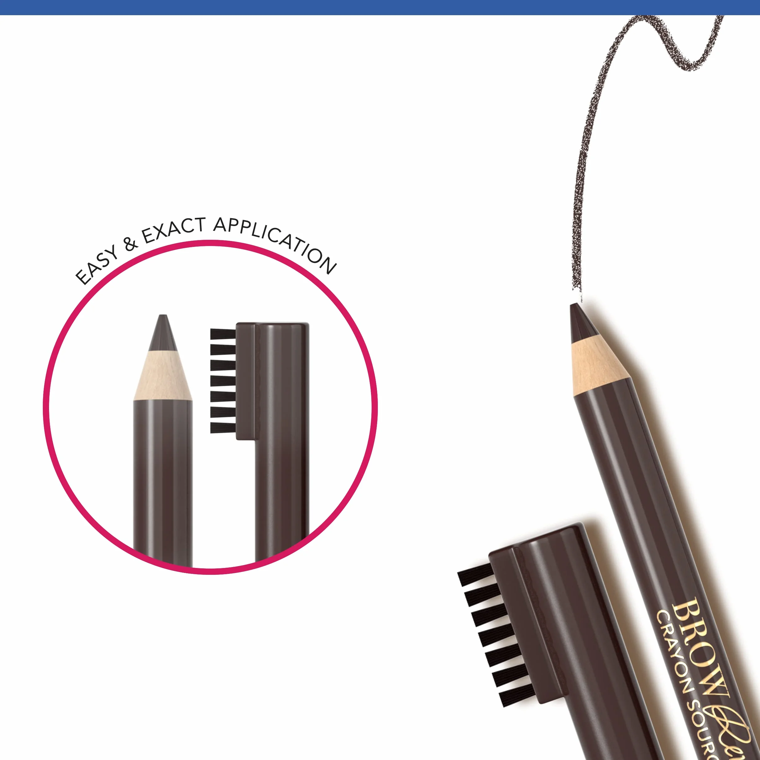 Bourjois Sourcil Précision Matita per Sopracciglia con Pettinino Incorporato, per Sopracciglia Ultra Definite, 04 Dark Brunette