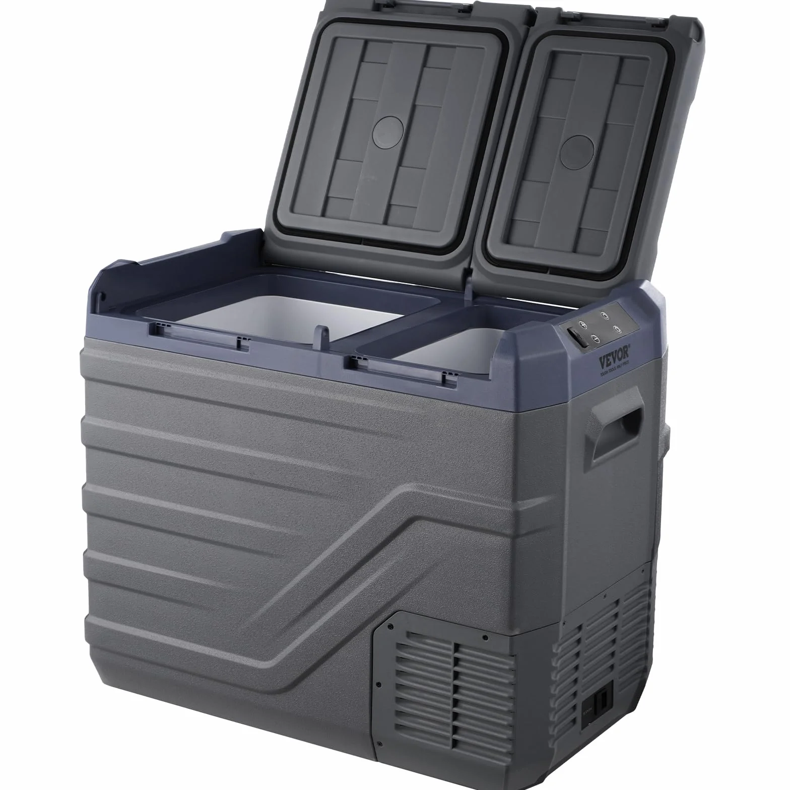 VEVOR Frigorifero per Auto Congelatore Portatile Doppia Zona 40 L 12 Volt -20~20℃ Compressore 12/24V CC 100-240V CA