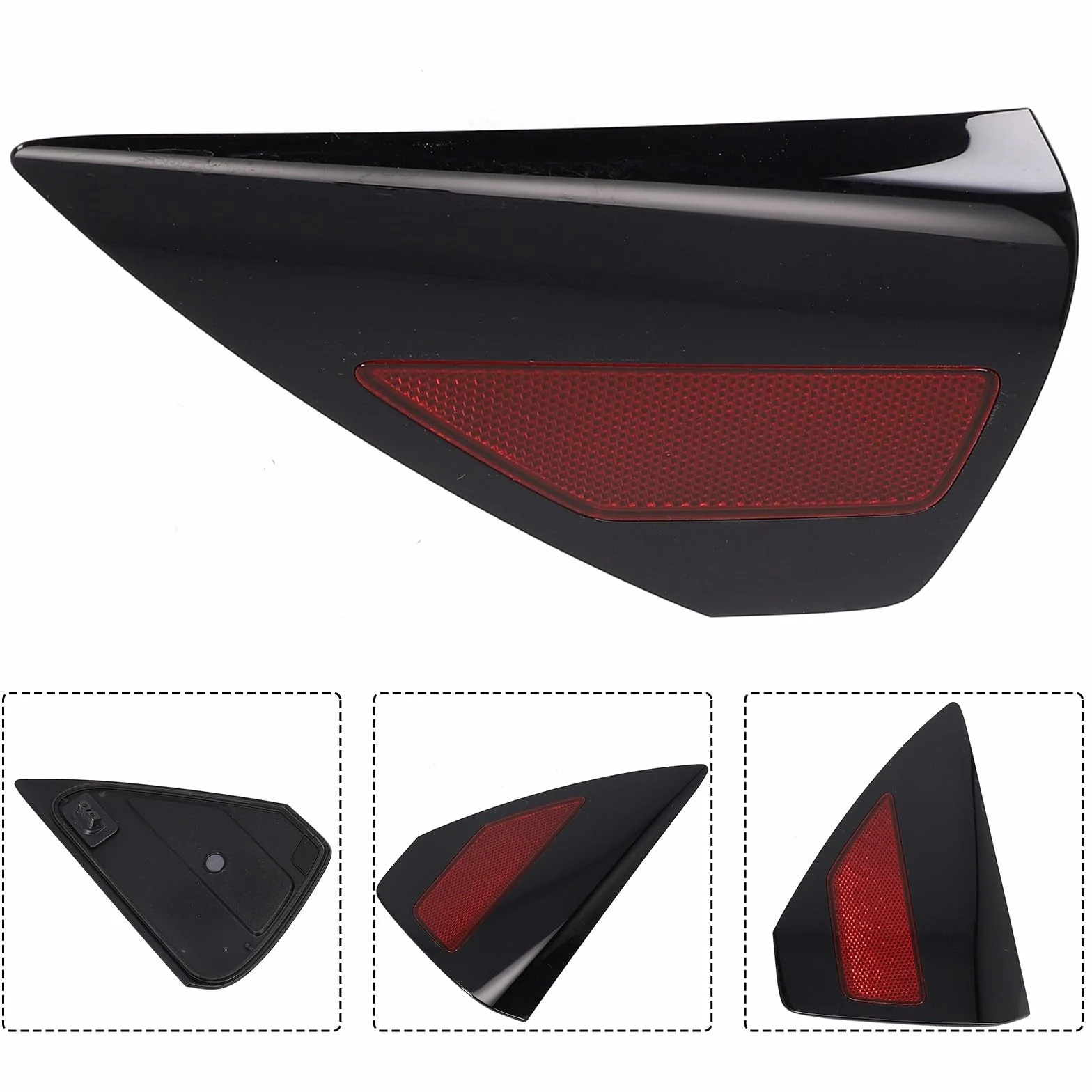 Copertura sportello ricarica Tesla Model 3 2017-2023 Model Y 2020-2023 riflettore sinistro lente rossa