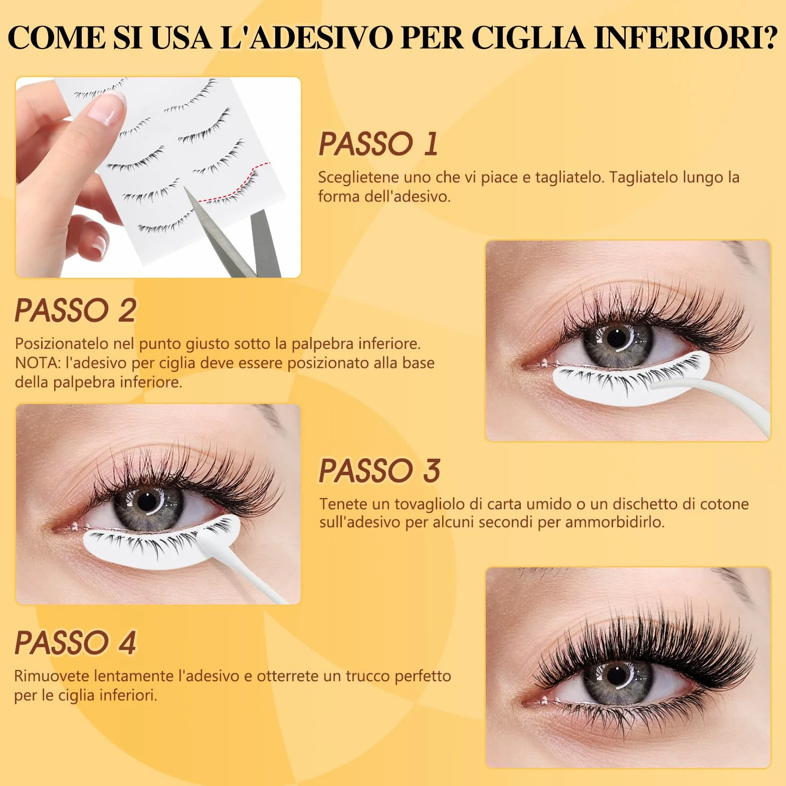 QUEWEL Ciglia Magnetiche Naturali Riutilizzabili con Applicatore, Facile da Indossare e Rimuovere (Style B 07)