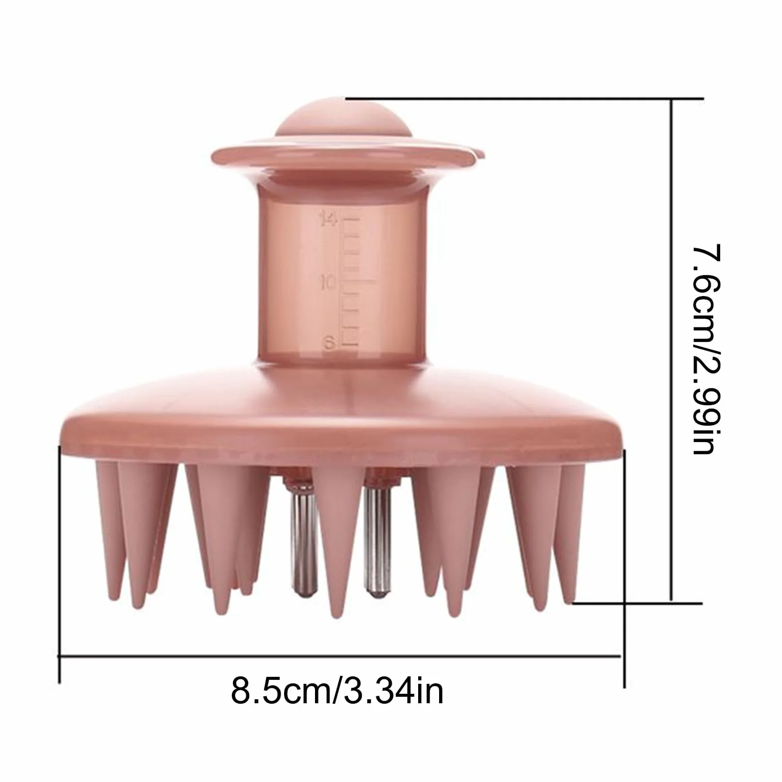 Applicatore Del Cuoio Capelluto 8.5x8.5x7.6 Cm Pennello Massage Capelli Attacco Di Massaggio Fluido Medico Con Spazzola Bottiglia