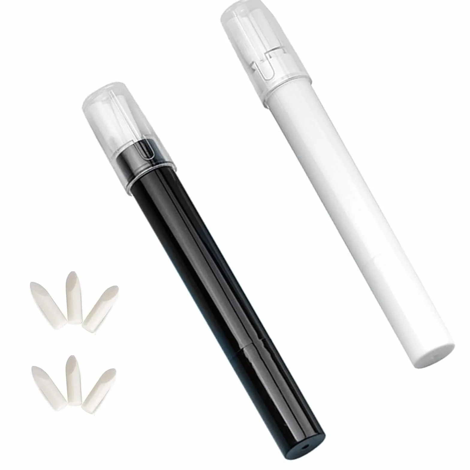 Nail Remover Correzione Pen (2 Pezzi), 6 punte sostituibili per la sostituzione delle unghie, Nail Polish correttore matita,Penna Pulitore Rimozione Smalto per Unghie