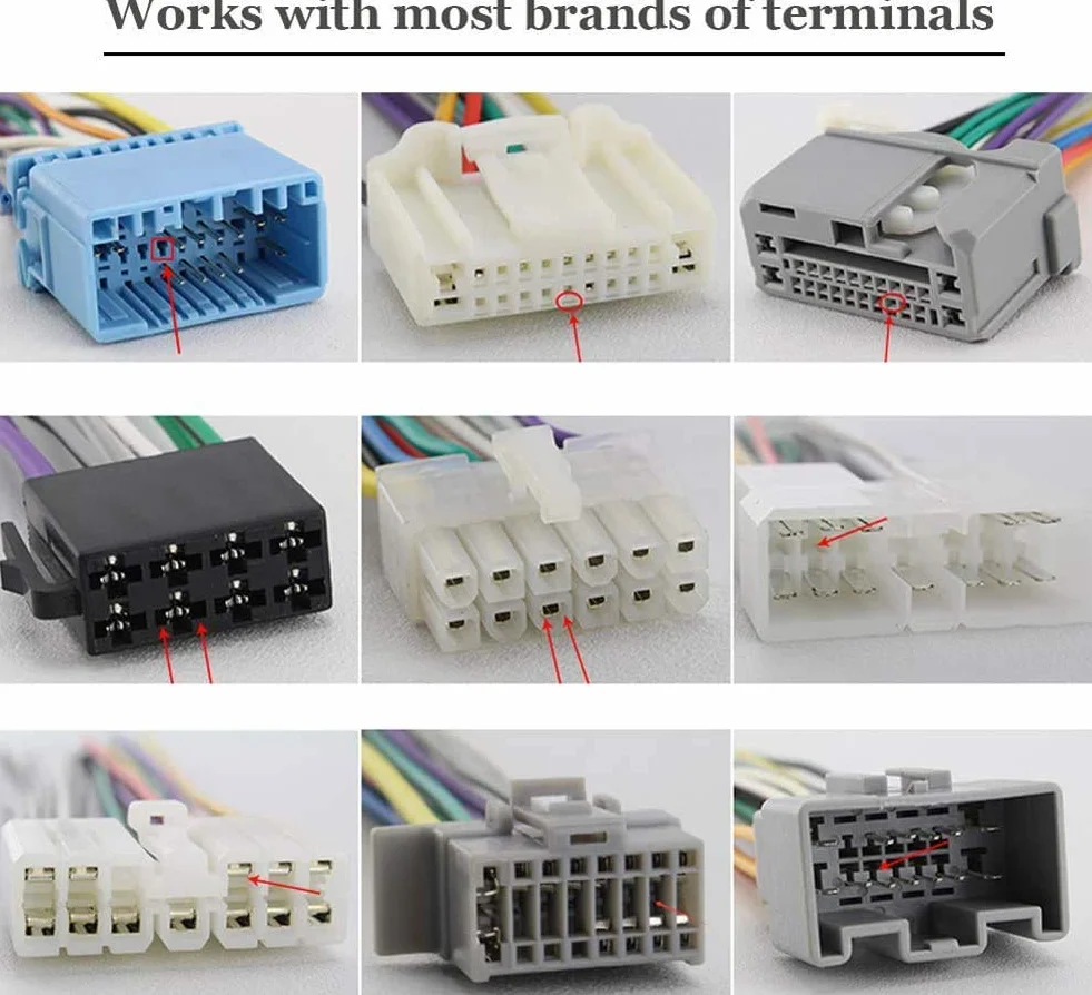 GTIWUNG 38 Pezzi Strumenti di Rimozione Terminale, Kit Estrazione Pin Connettore Elettrico Auto