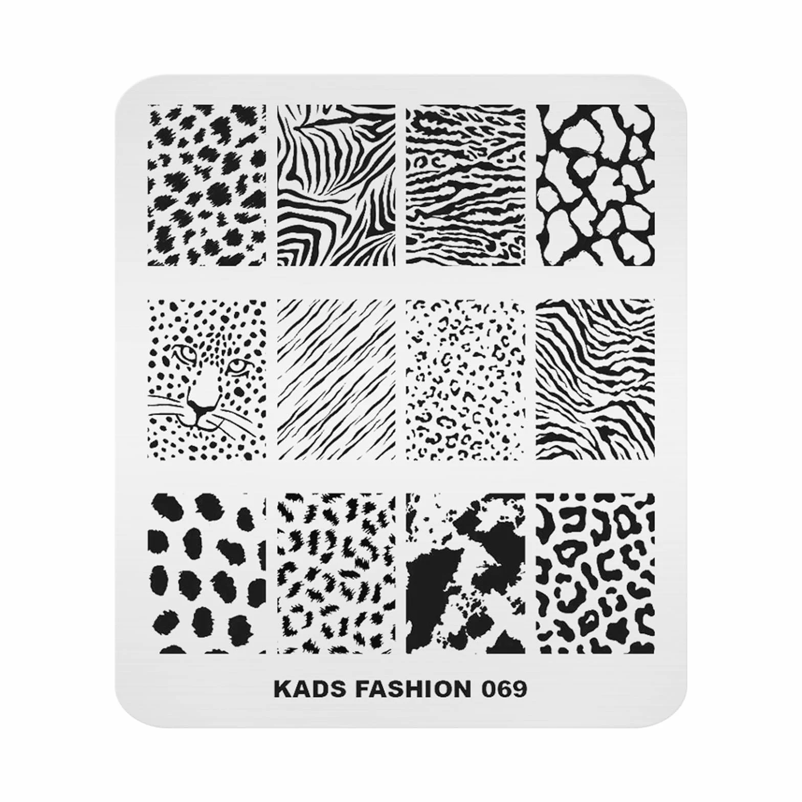 FA064 新 KADS Nail Art Stamp Plate Fashion Series Nail timbratura piastra modello immagine piastra Nail Art DIY decorazione strumento (FA069)