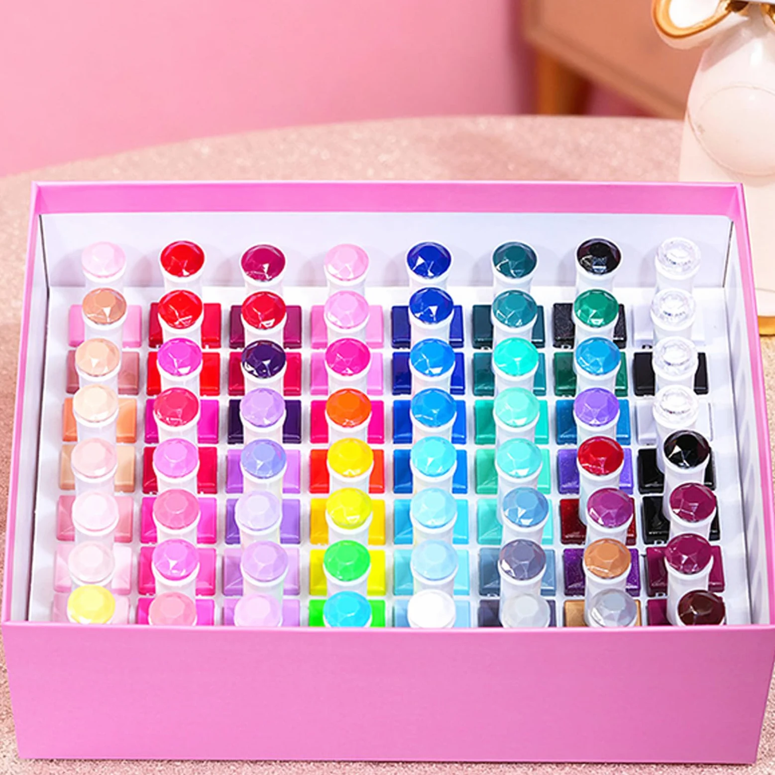 Set Smalto Gel 60 Colori Asciugatura Rapida Lunga Durata Strumento Per Cura | Colori Smalto Gel Per Casa Salon Manicure Spa Viaggio Matrimonio Festa Sposa Vacanza Festival