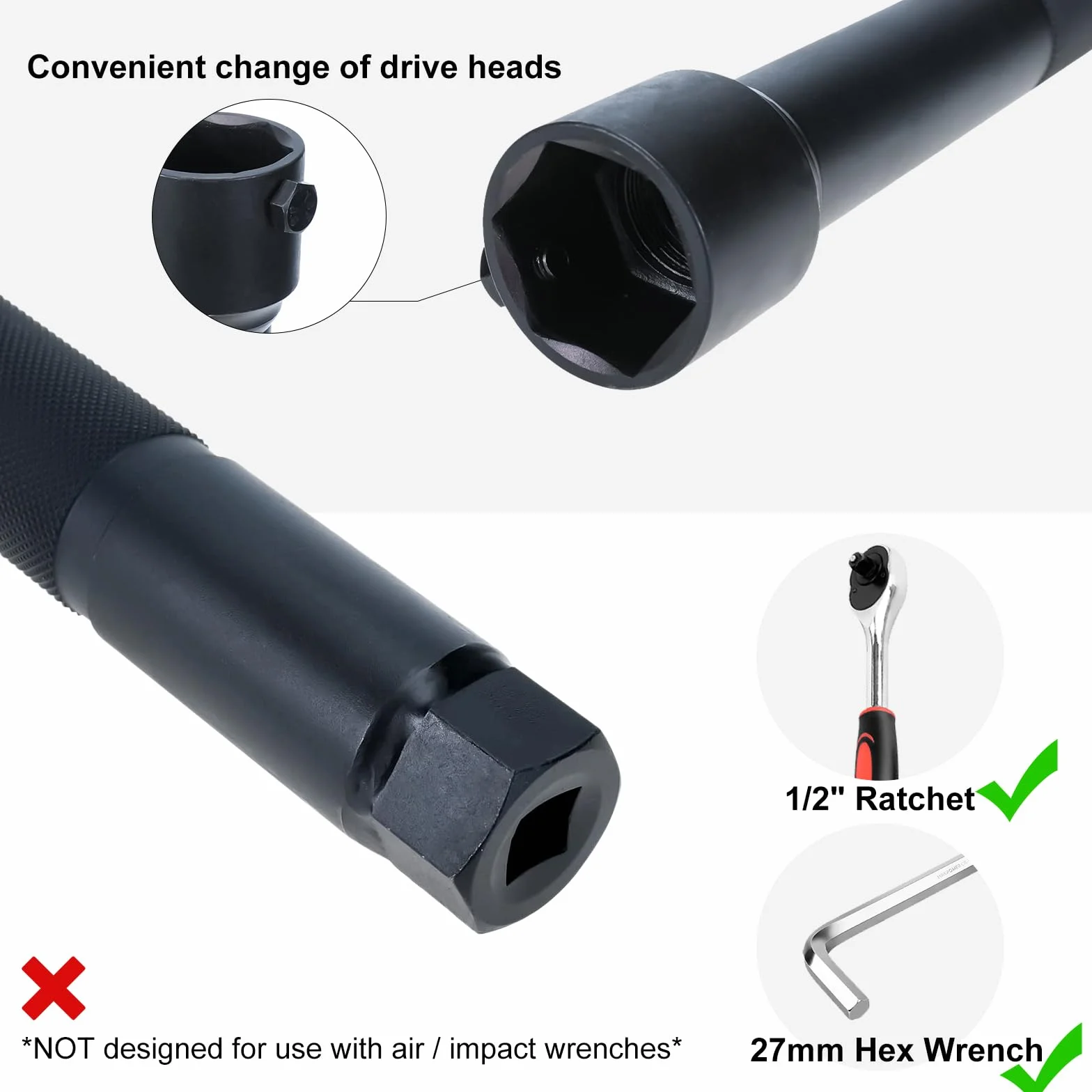 BOOMSTART 4 Pezzi Estrattore Tiranti Sterzo 30-45mm Universale per Veicoli