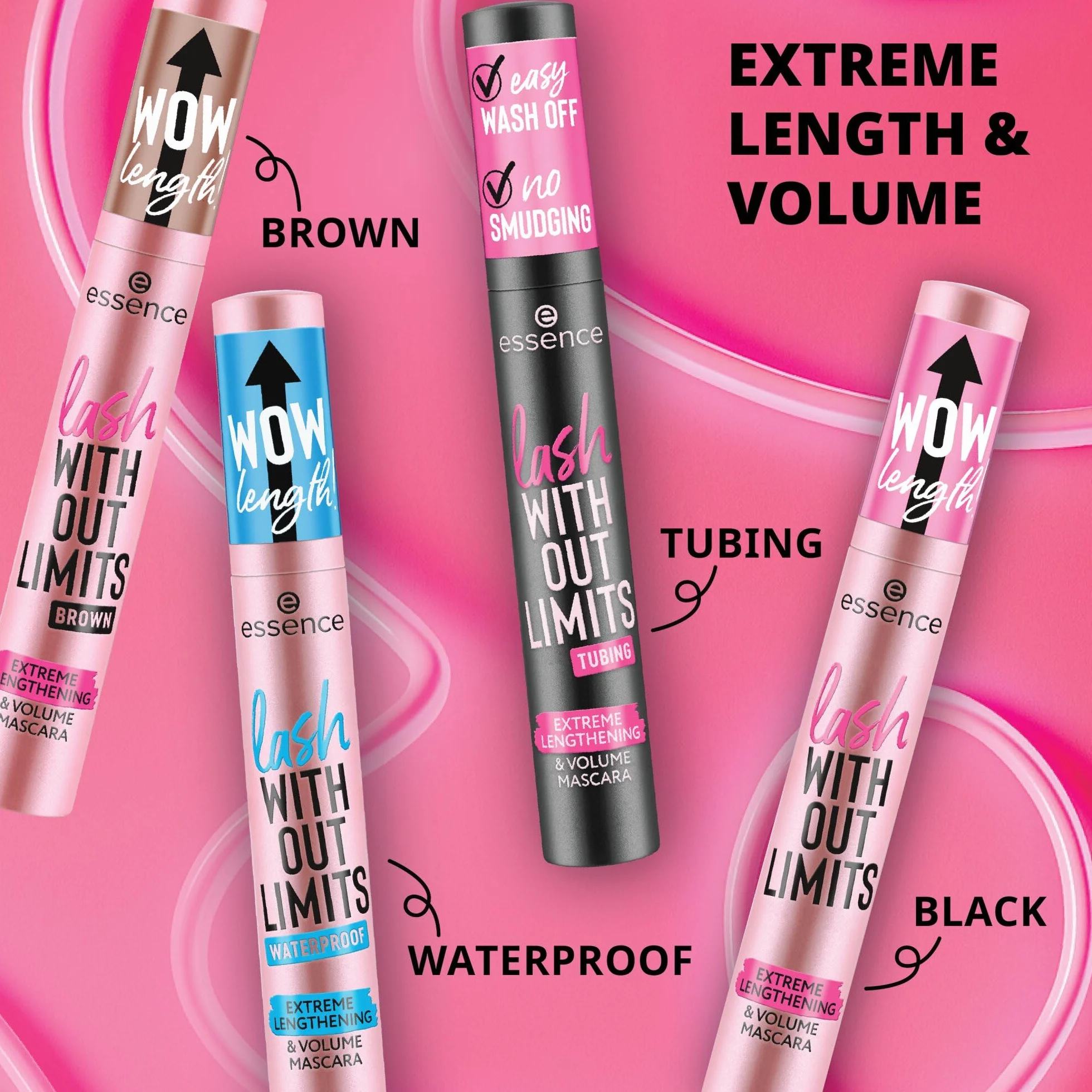 essence Lash Without Limits Extreme Lengthening & Volume Mascara Ultra Nero 13ml