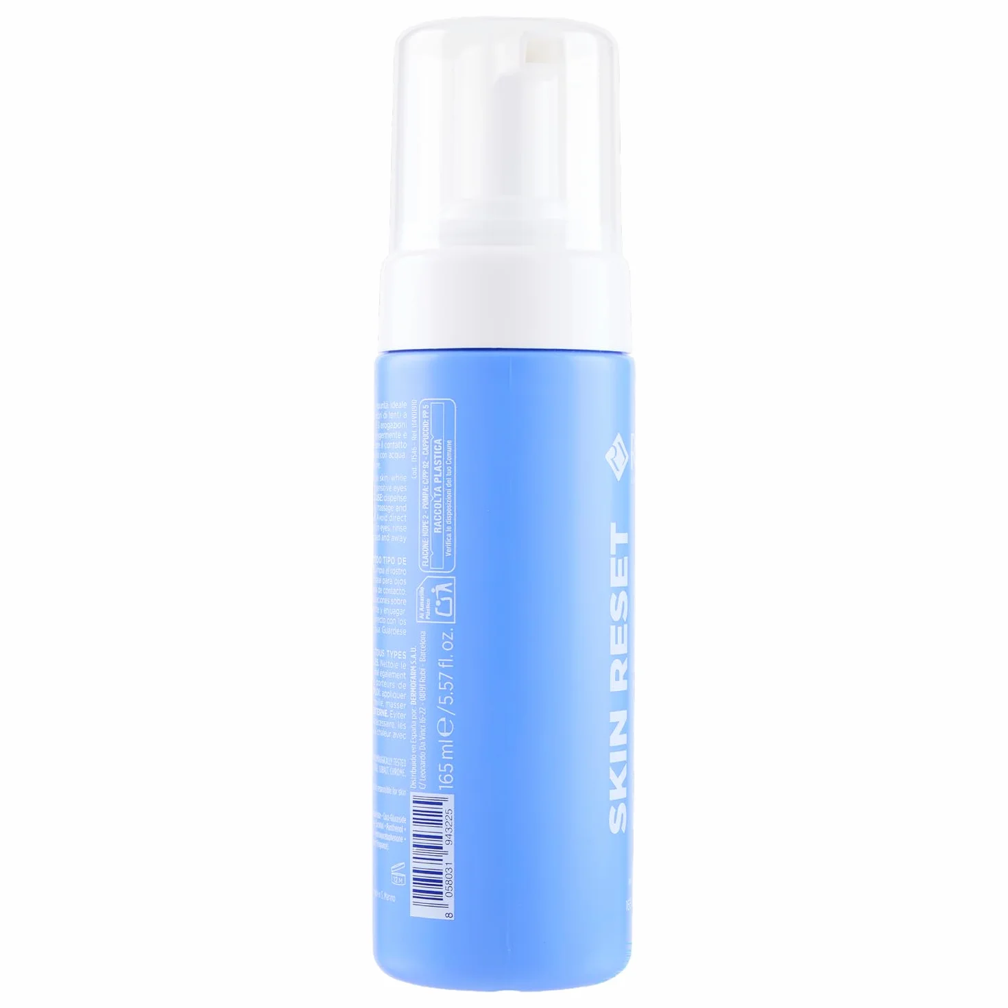 Rilastil Skin Reset Mousse Detergente, Detersione Delicata Viso e Occhi, con Pantenolo e Dipotassio Glicirrizato, 165 ml