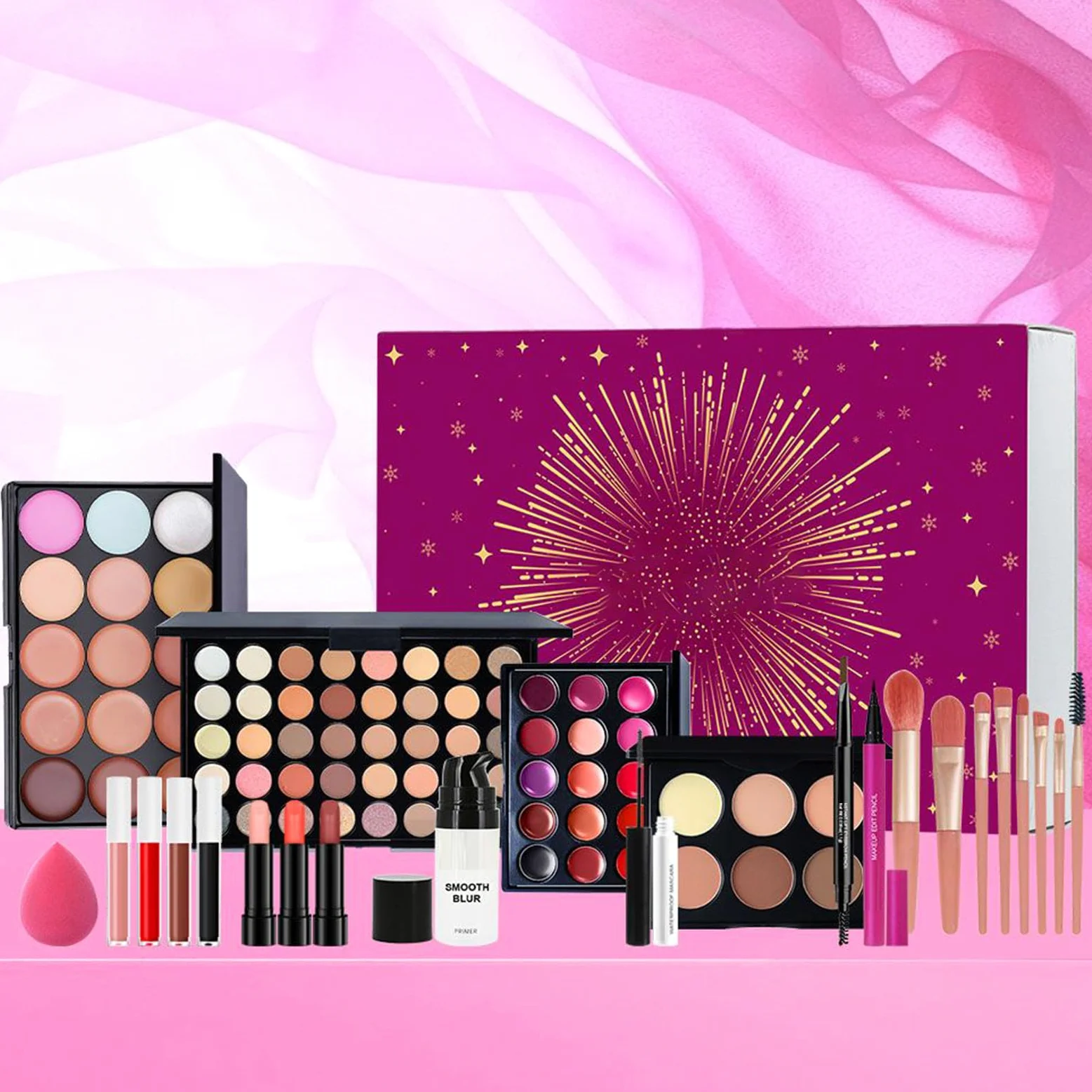 Set Di Trucco | Bellezza Palette di Ombretti Rossetto Pennello | Kit Completo Con Palette Di Ombretti Per Gli Occhi | Per Ragazze Adolescenti Principianti Compleanno Natale Moglie Festa