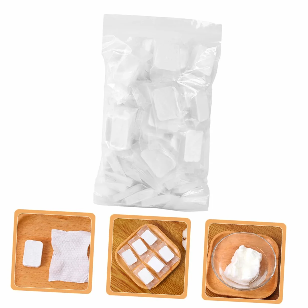 Healvian Pannelli di Cotone Struccanti Compressi Non Tessuto 50 Pezzi per Pulizia Viso, Donna