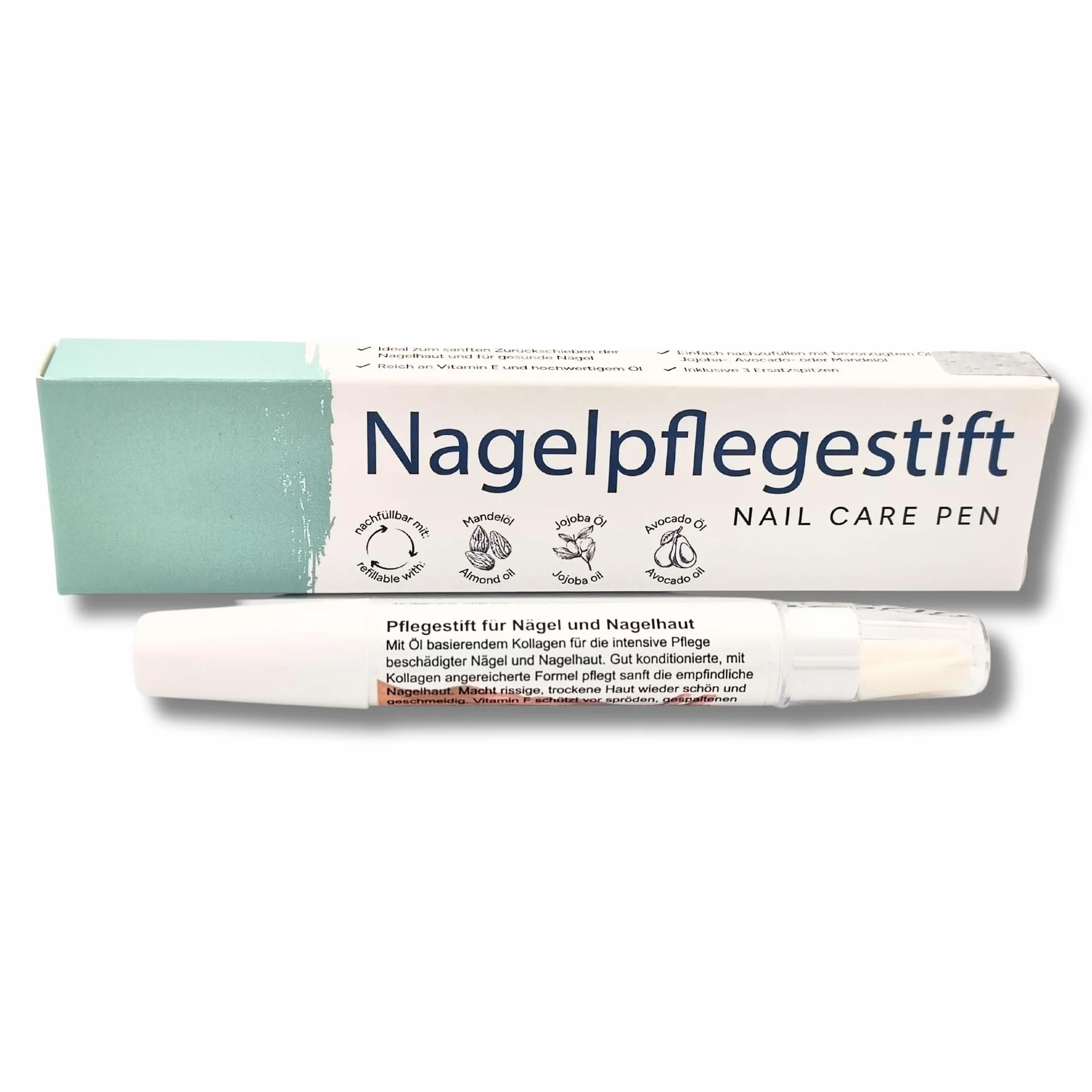 REMOS Penna all'olio per cuticole con collagene per spingere indietro e nutrire le cuticole