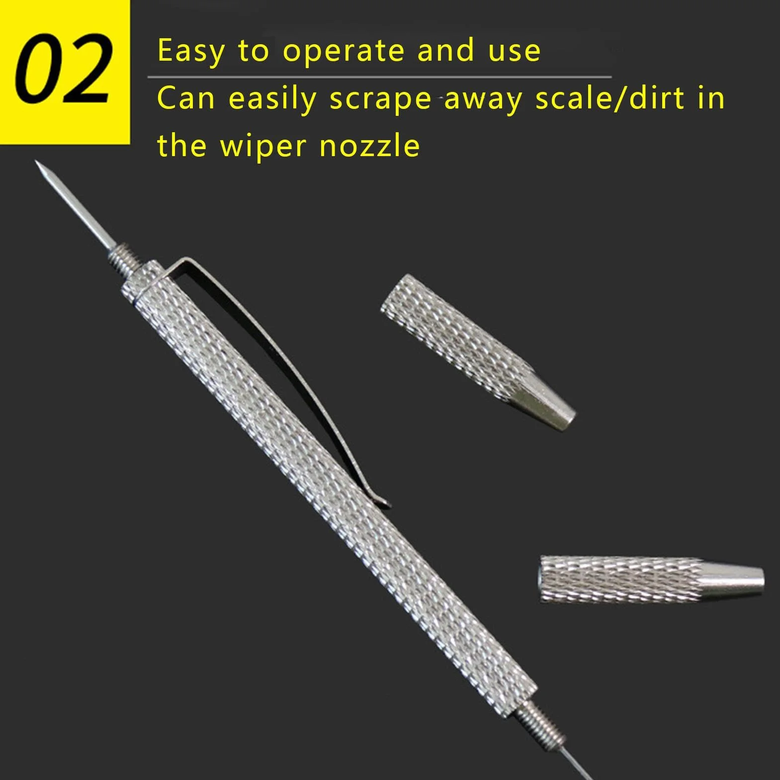 Utensile manuale 2 in 1 per regolazione ugello parabrezza – Ricambio tergicristallo rimozione blocco