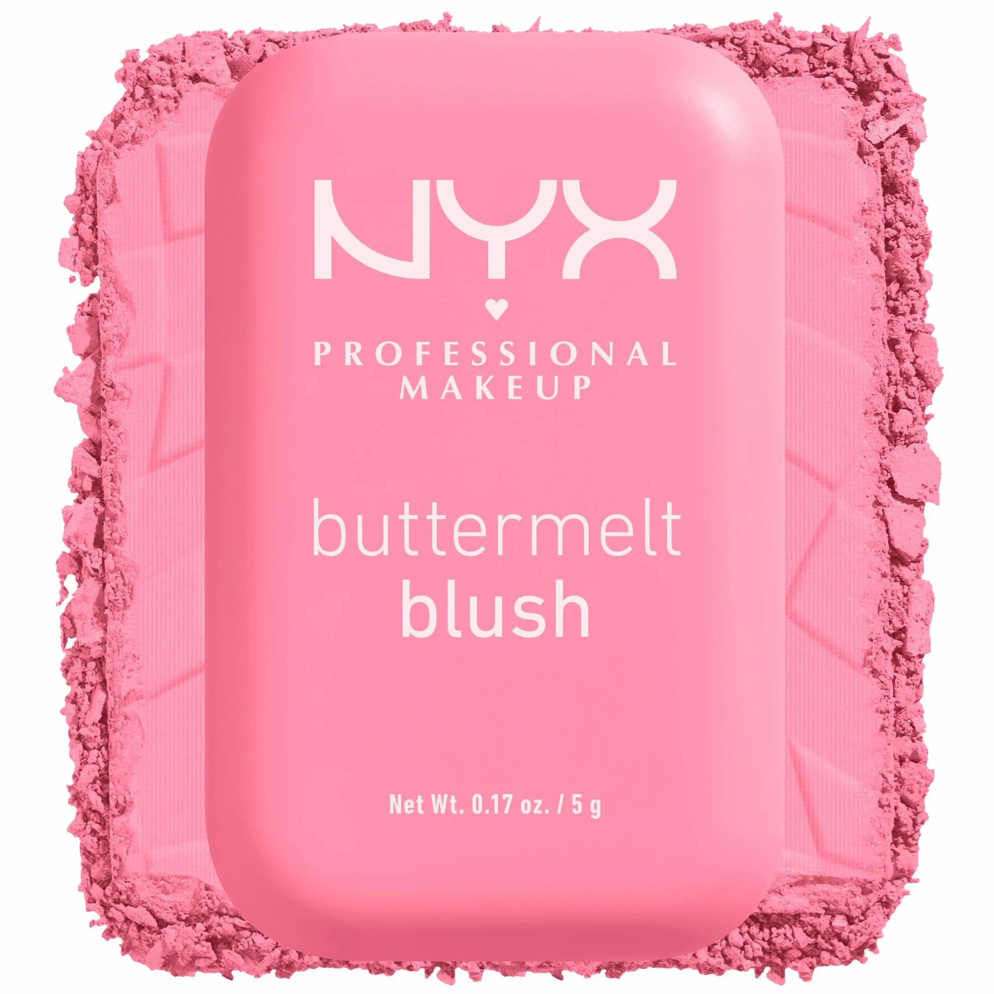 NYX Professional Makeup Blush in Polvere, Per un Look Fresco e Colorato, Arricchito con Burro di Mango, Mandorle e Karitè, Sfumabile, Buttermelt, Tonalità: Butta Together, 5 g