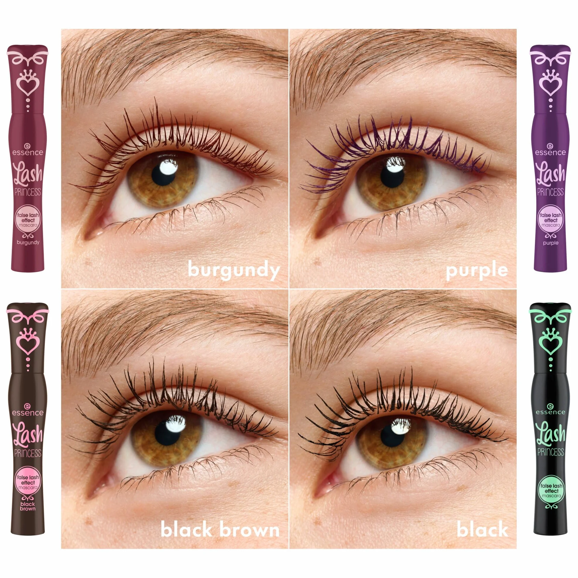 essence Lash PRINCESS false lash effect mascara marrone scuro 12ml volumizzante allungamento