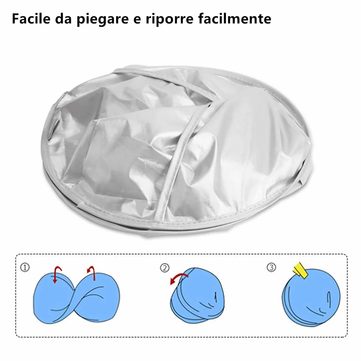 Voarge Mantellina Parrucchiere Tintura Taglio Capelli Traspirante Grigio Argento