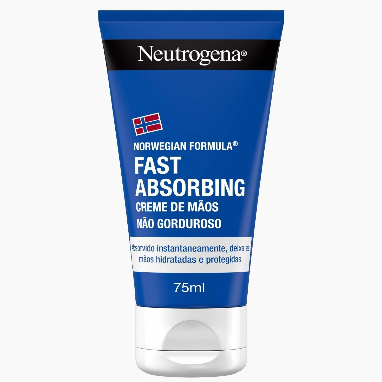 Neutrogena Formula Norvegese Crema Mani Assorbimento Rapido, Crema mani riparatrice con Glicerina e Vitamina E, Crema mani secche e screpolate dalla texture leggera ad assorbimento rapido, 75 ml