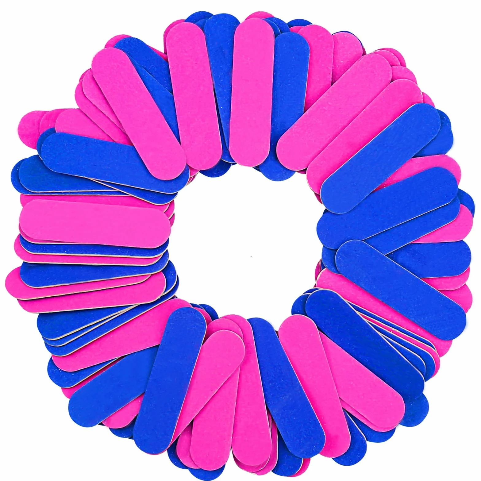100 Mini Lime per Unghie 180/240 Grit Double Face Usa e Getta - File Professionali per Manicure, Saloni e Casa - Cura delle Unghie