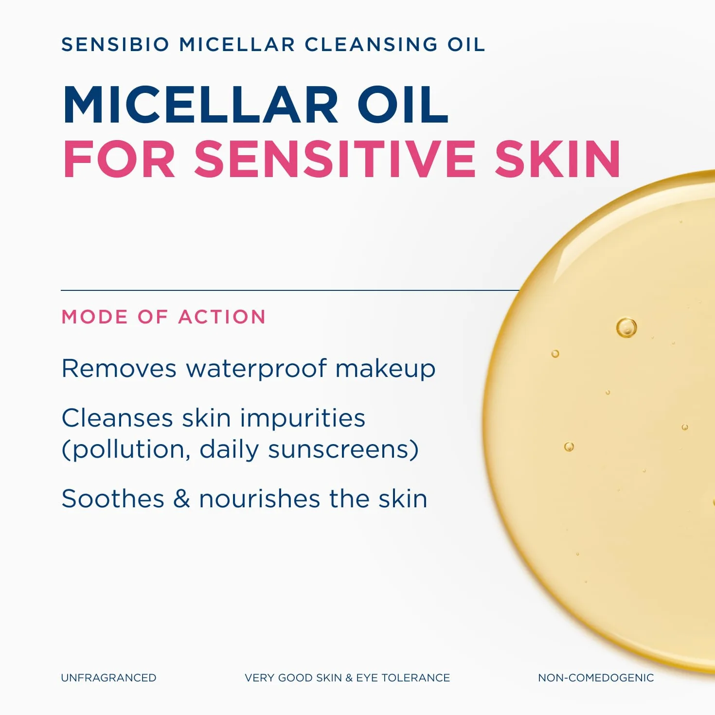 BIODERMA Sensibio Olio Micellare 150 ml - Deterge Strucca Lenisce - Rimuovi Trucco Waterproof Occhi Labbra Pelle Sensibile